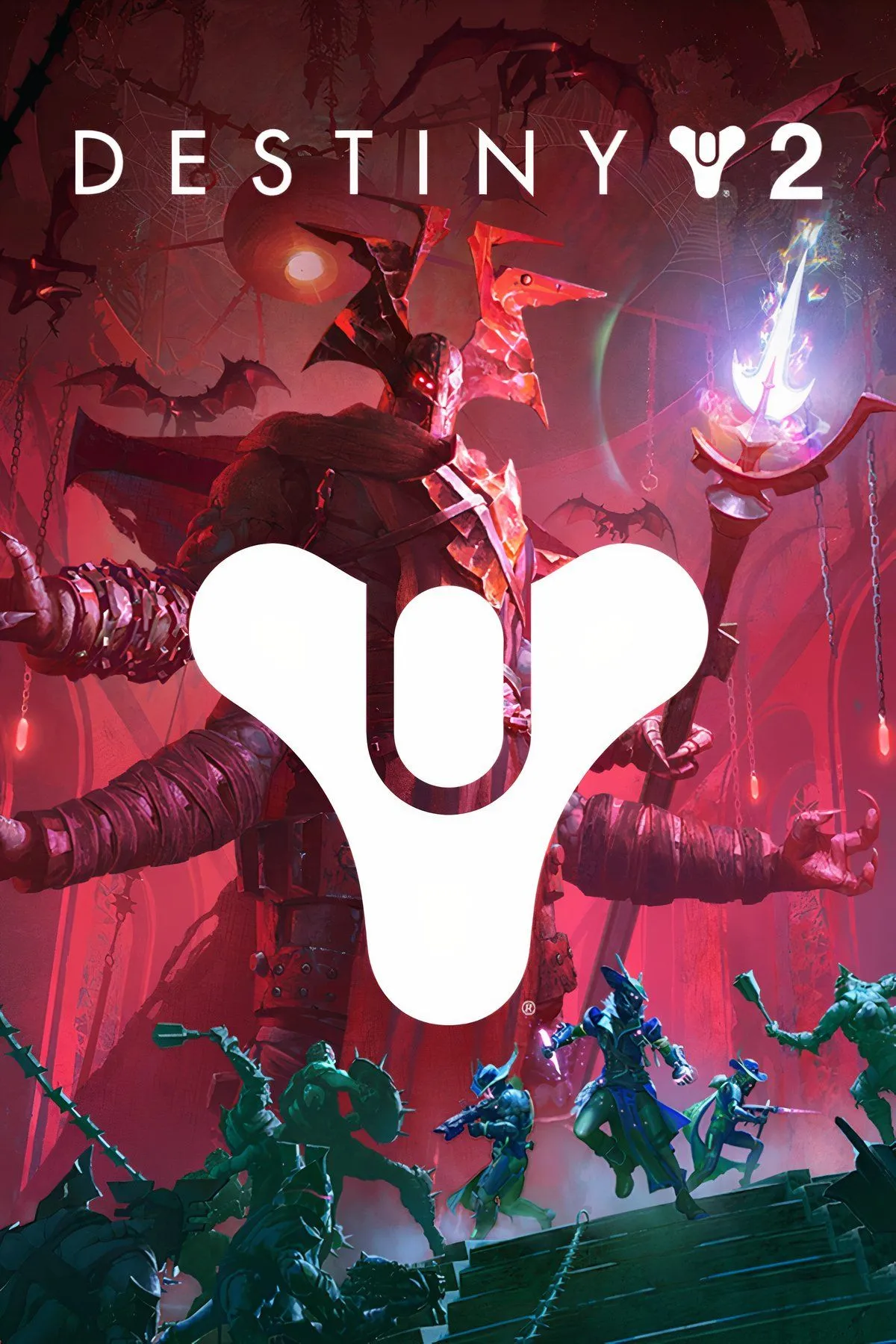 Ảnh tổng hợp từ Destiny 2, bao gồm biểu tượng game và hình ảnh nhân vật, không liên quan trực tiếp đến quân cờ.