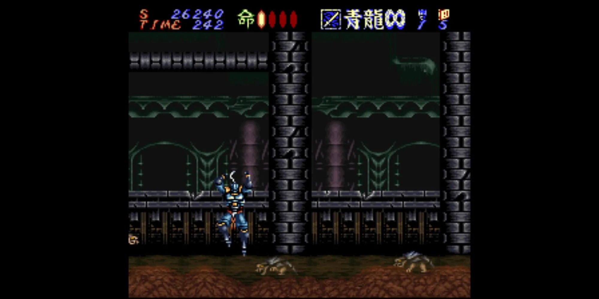 Game Hagane The Final Conflict trên SNES - Nhân vật cyborg ninja Hagane