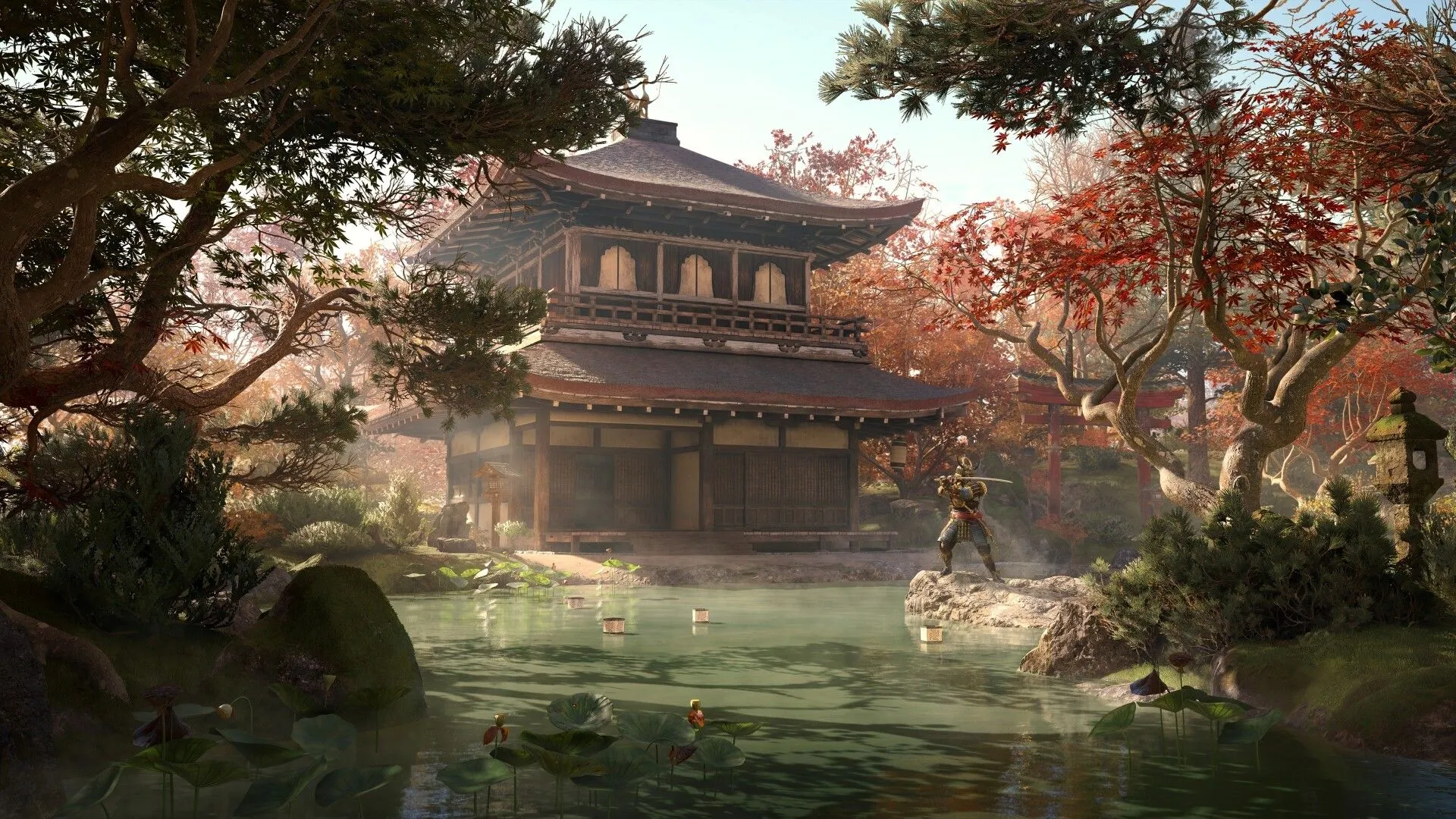 Lối chơi lén lút của Naoe trong môi trường game Assassin's Creed Shadows