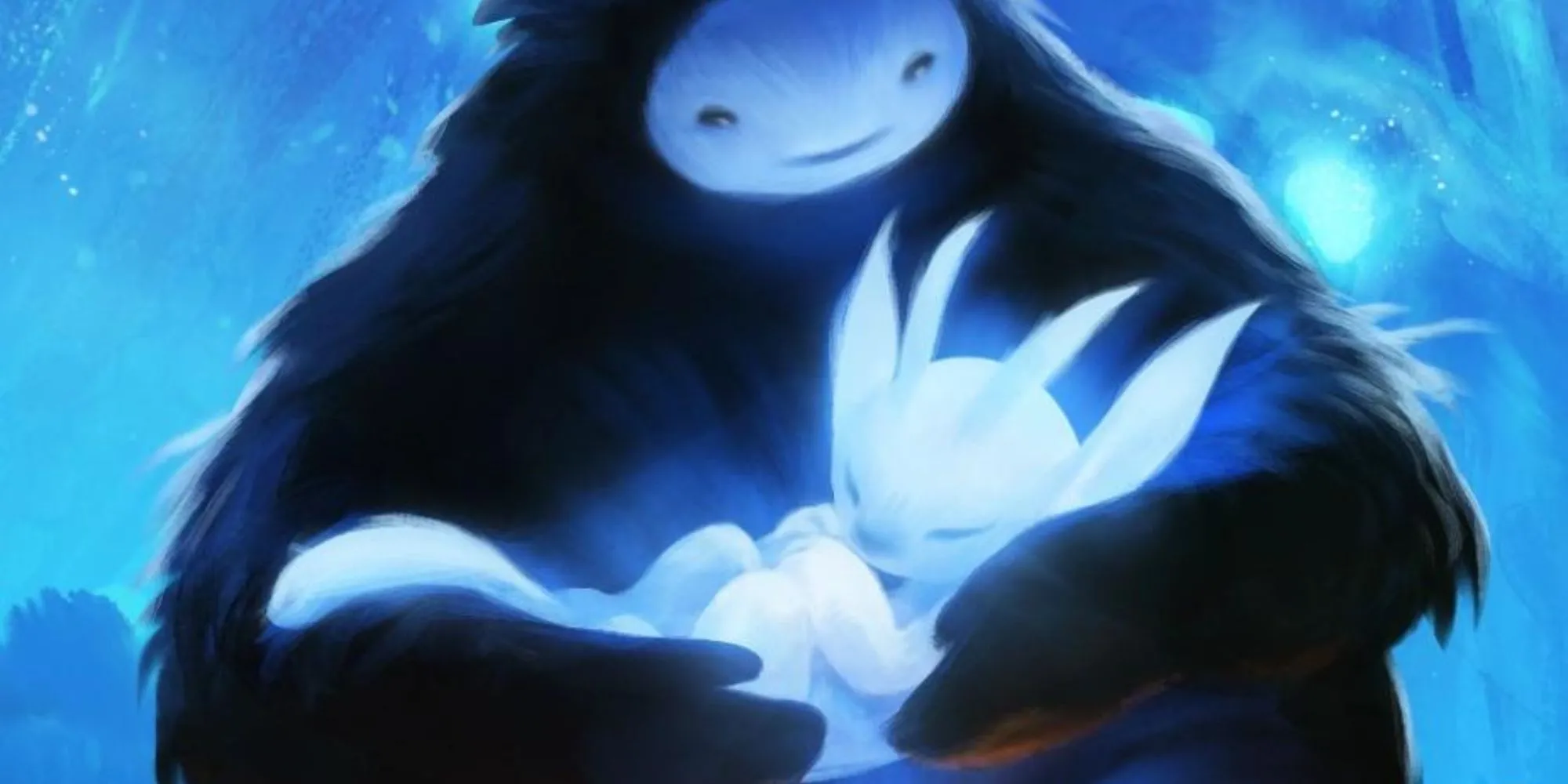 Ori và Naru, người nuôi dưỡng cậu bé trong Ori and The Blind Forest