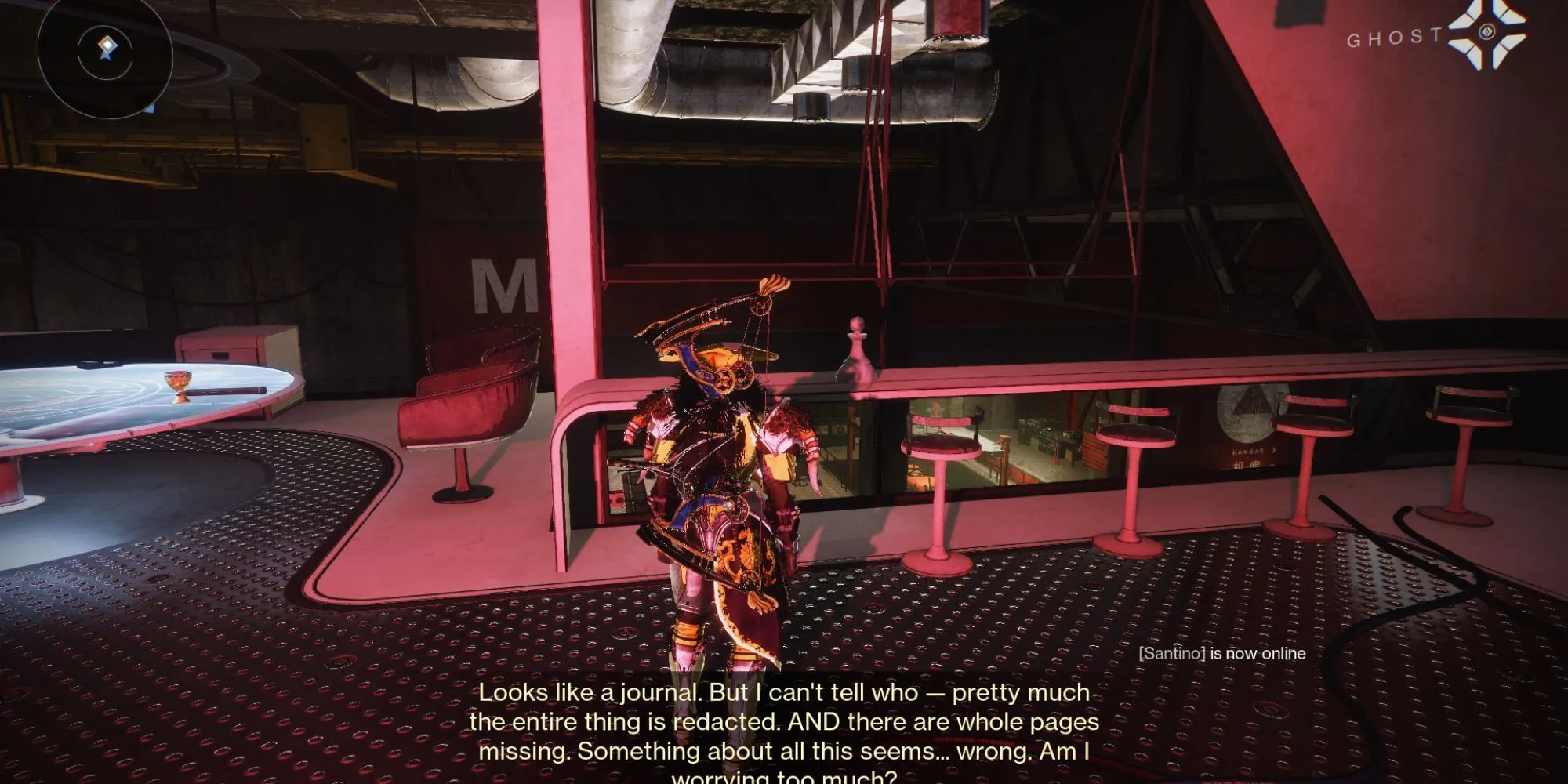 Quân cờ bí ẩn nằm trong phòng FWC bí mật ở khu vực Hangar của Destiny 2 Tower.