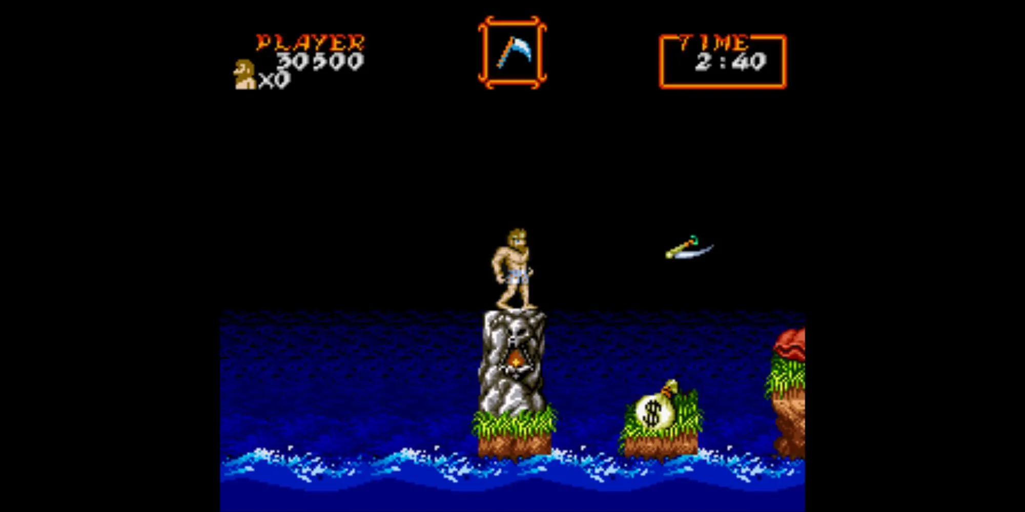 Super Ghouls 'N Ghosts trên SNES - Hiệp sĩ Arthur với bộ giáp