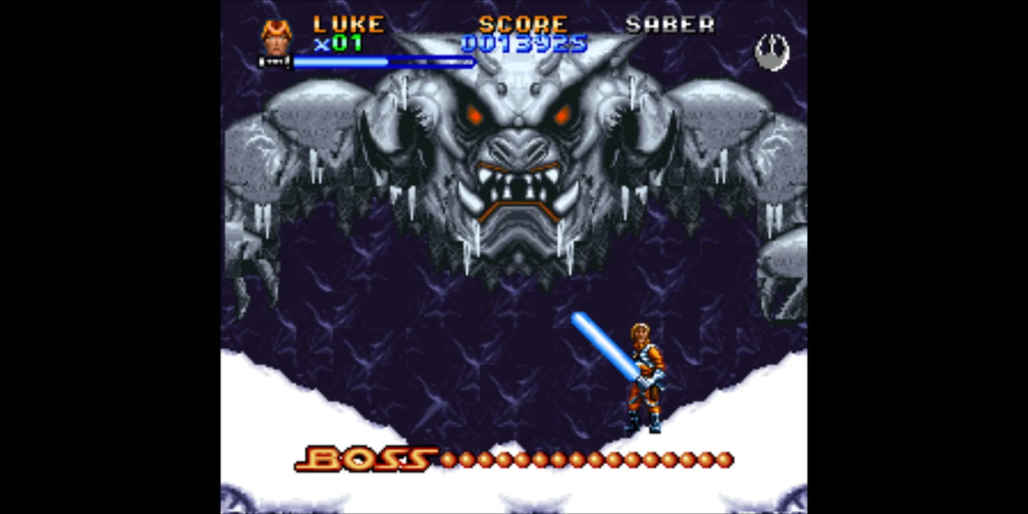 Super Star Wars The Empire Strikes Back trên SNES - Luke Skywalker trên hành tinh Hoth