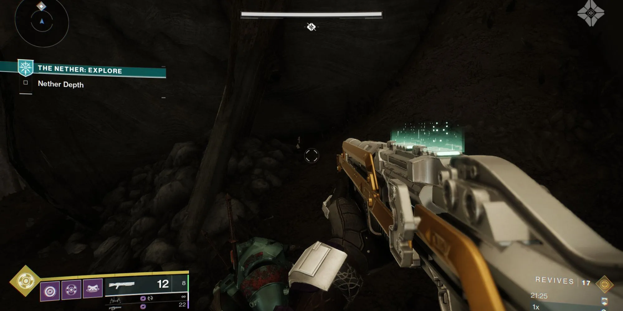 Tìm quân cờ bí ẩn Destiny 2 gần Cabal Skyburner đã chết ở Trenchway The Nether.