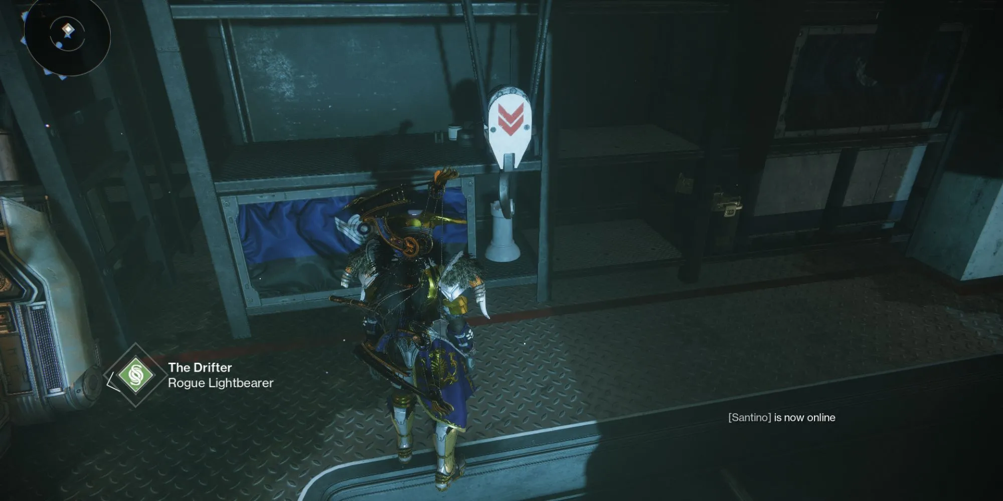 Vị trí quân cờ bí ẩn Destiny 2 trong văn phòng của Zavala ở The Tower.