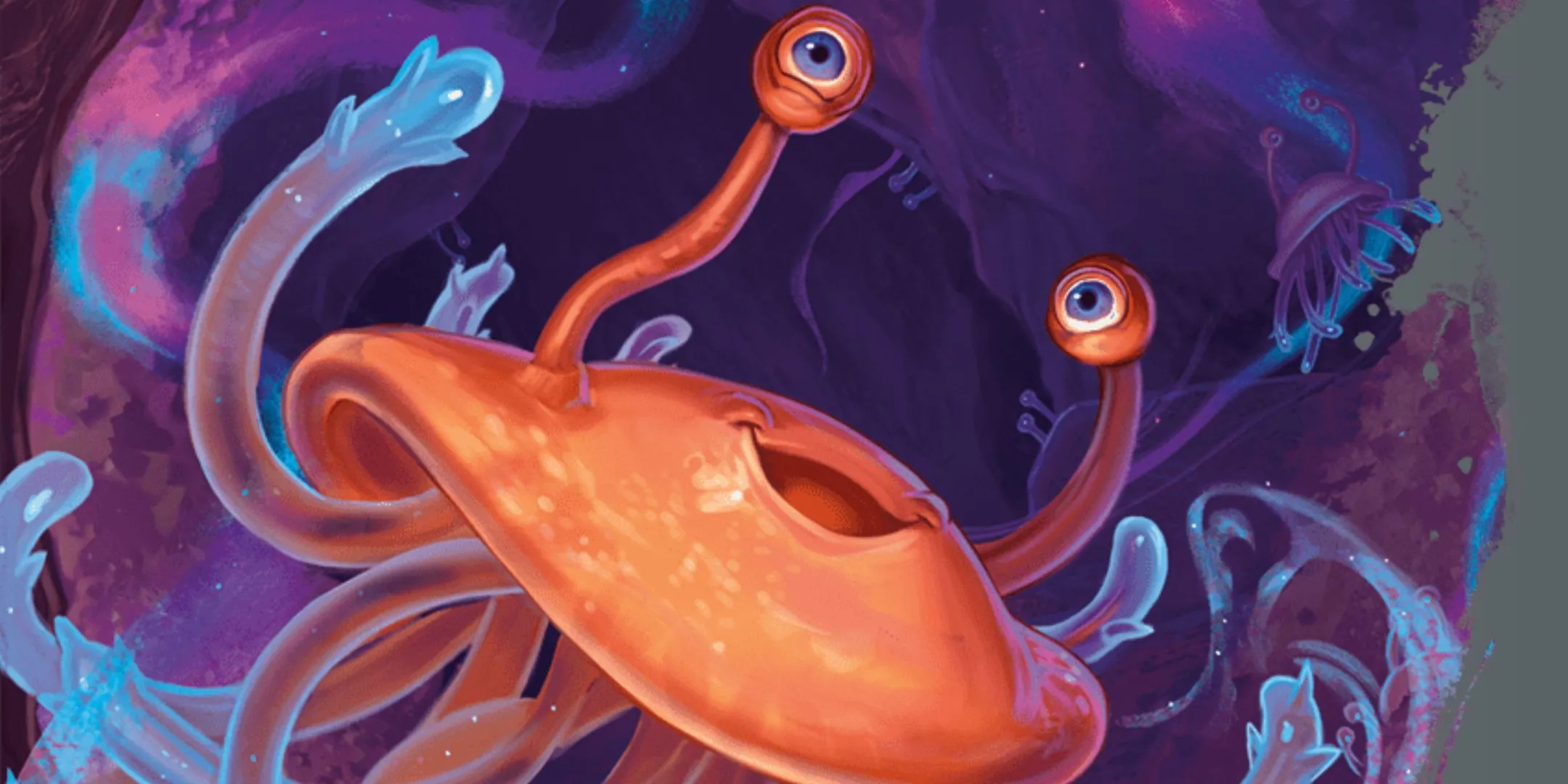Dungeons &amp; Dragons, một con Flumph trông cực kỳ vui vẻ.