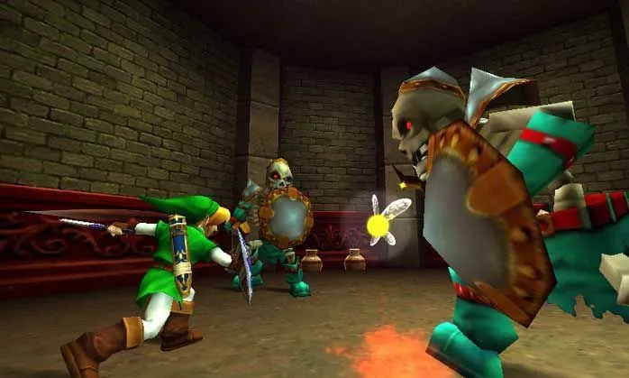 Ảnh chụp cảnh trong game Zelda Ocarina of Time 3D