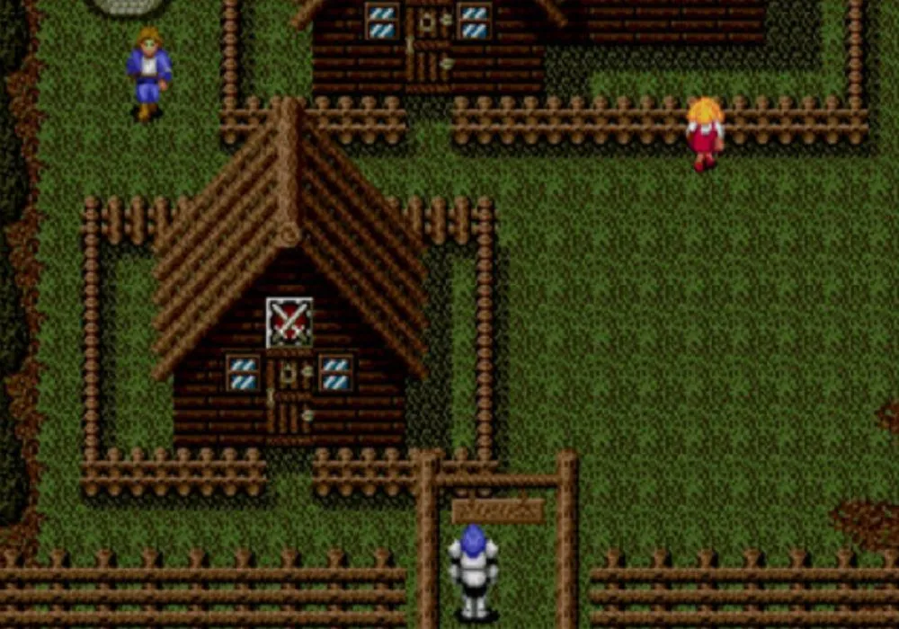 Ảnh chụp màn hình gameplay của Sword of Vermilion, tựa game JRPG hành động đầu tiên mà tác giả từng chơi.
