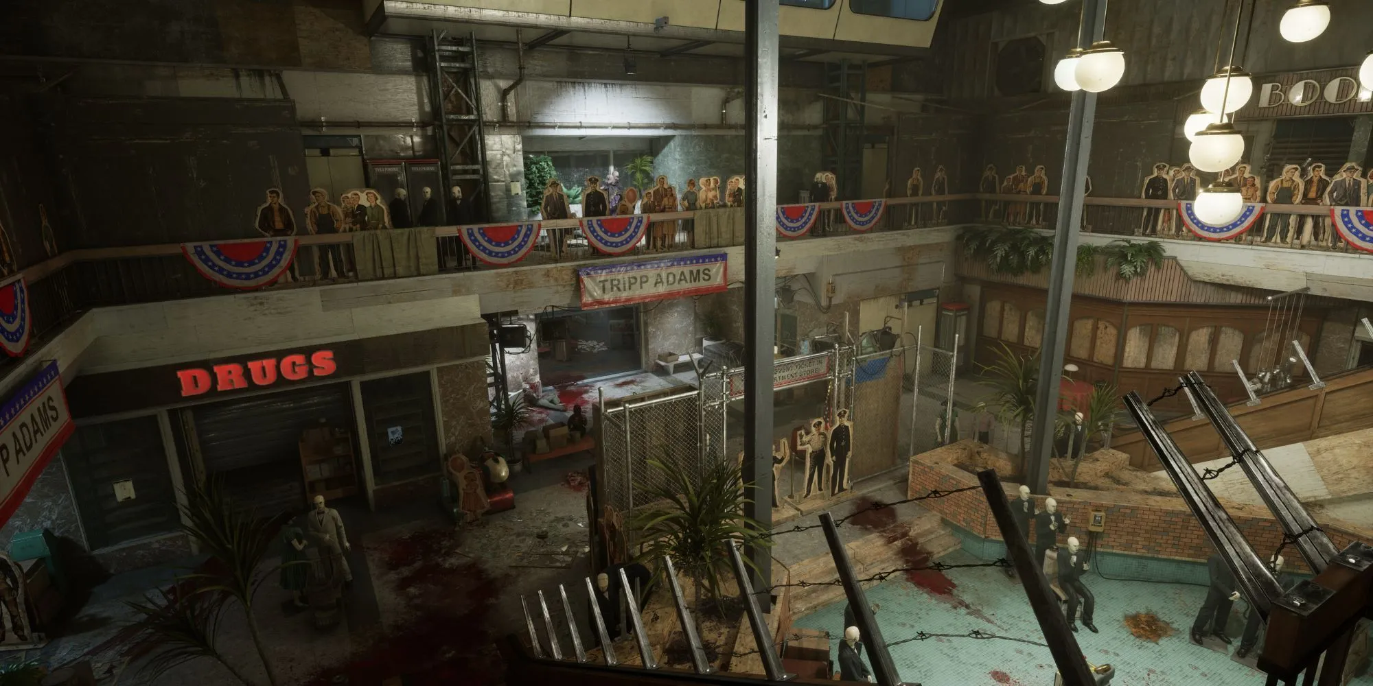 Bản đồ Trung tâm thương mại mới trong The Outlast Trials Season 4, nơi diễn ra thử thách &quot;Kill the Politician&quot;