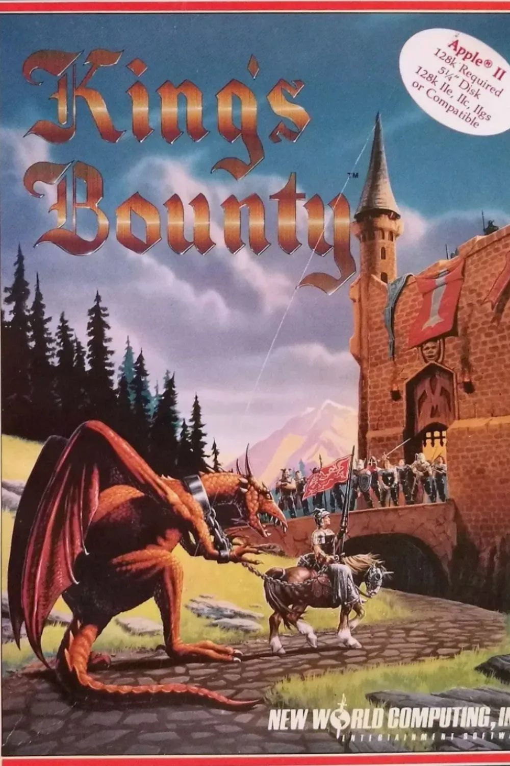 Bìa đĩa game King's Bounty, một tựa game RPG chiến thuật cổ điển