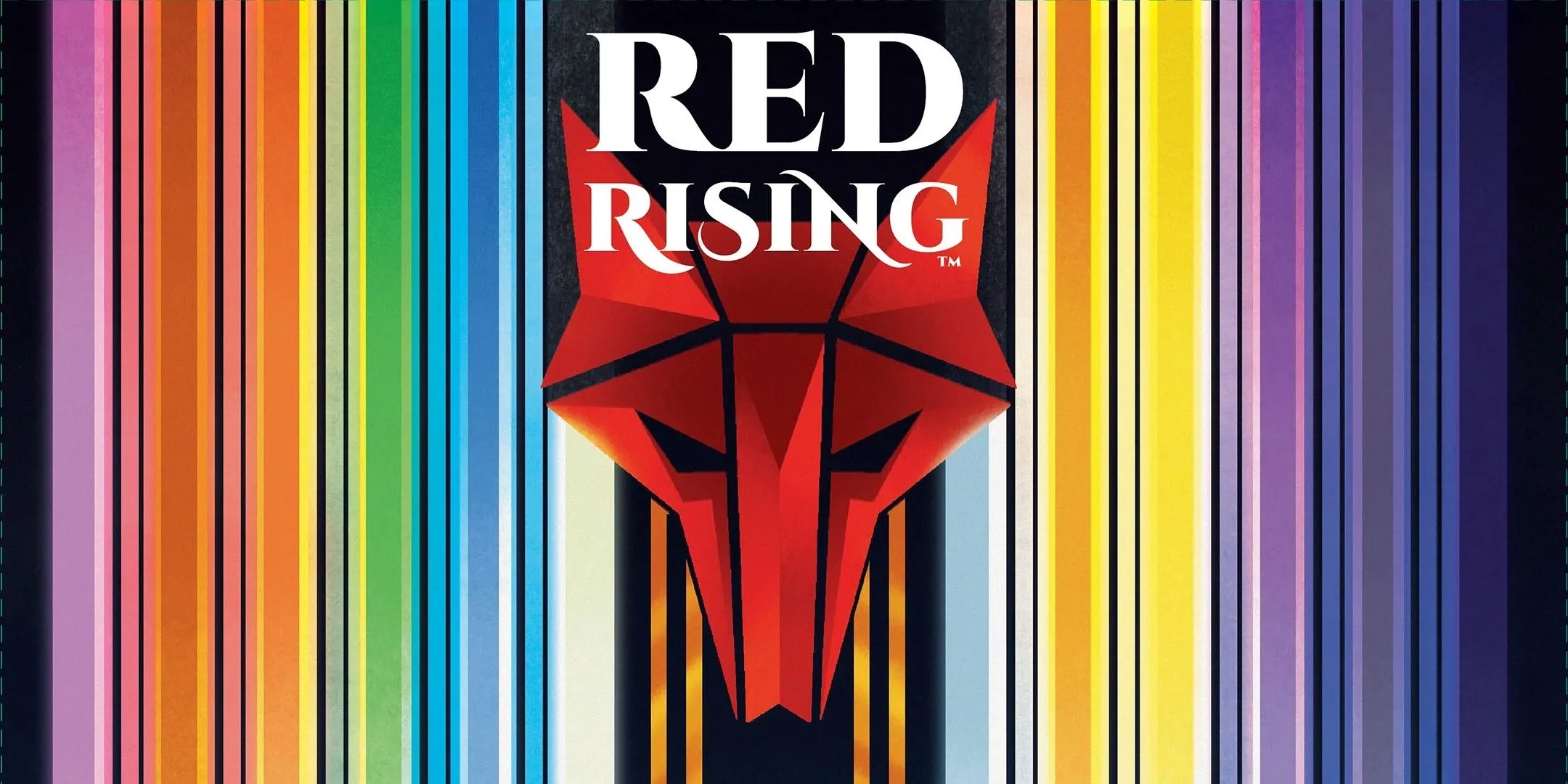 Bìa game boardgame Red Rising, minh họa bối cảnh khoa học viễn tưởng với công nghệ tiên tiến và cấu trúc xã hội đen tối