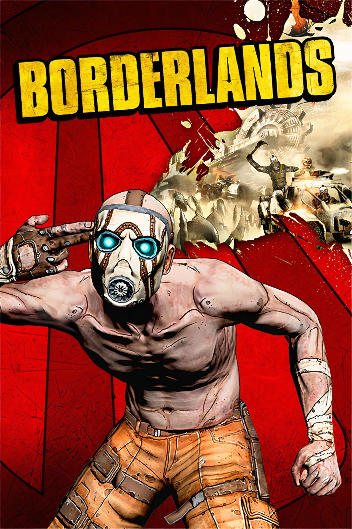 Bốn nhân vật thợ săn hầm mộ trong game Borderlands phiên bản đã phát hành, với đồ họa cel-shading đặc trưng