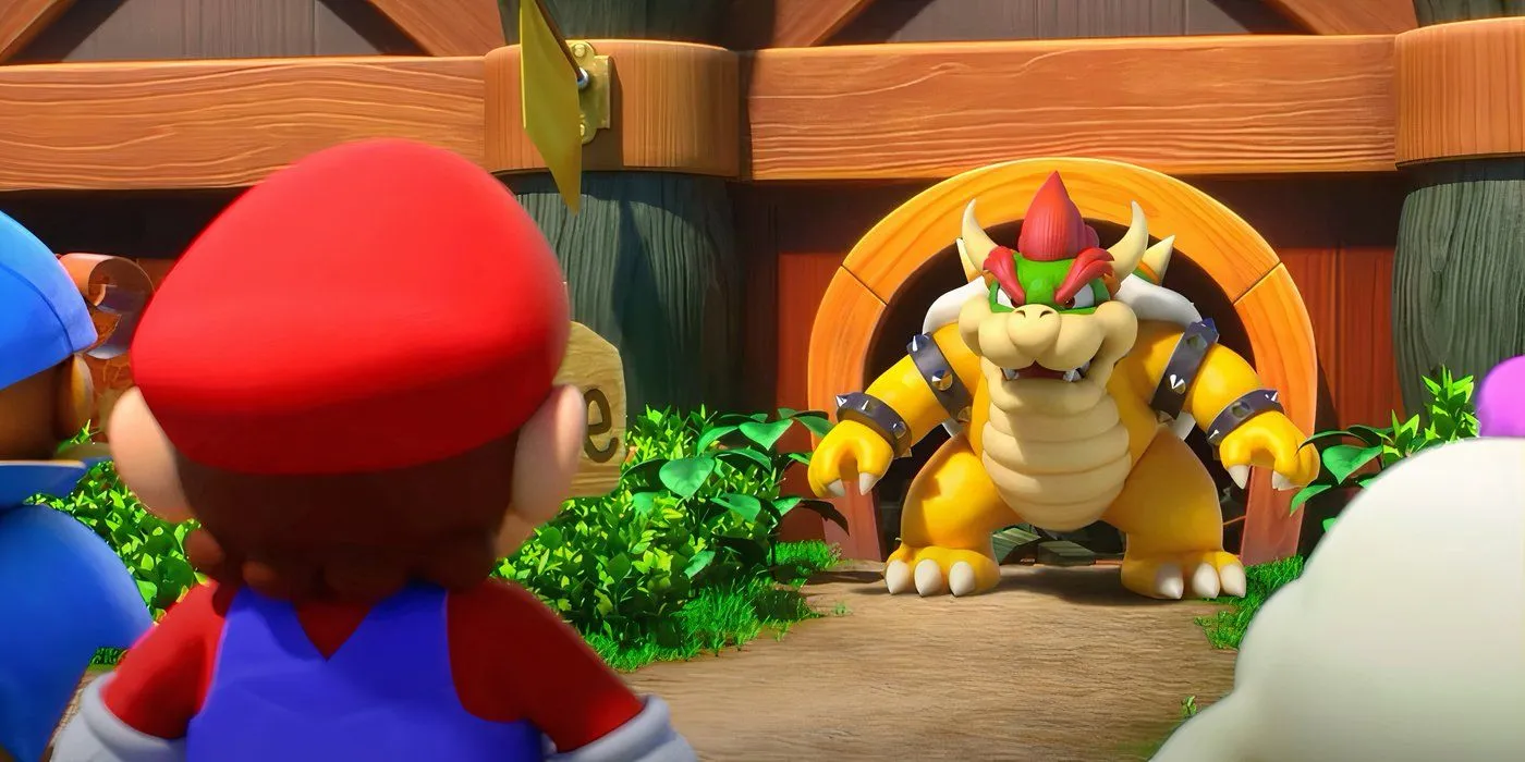 Bowser gia nhập đội hình cùng Mario trong Super Mario RPG Remake, minh họa sự bất ngờ trong cốt truyện