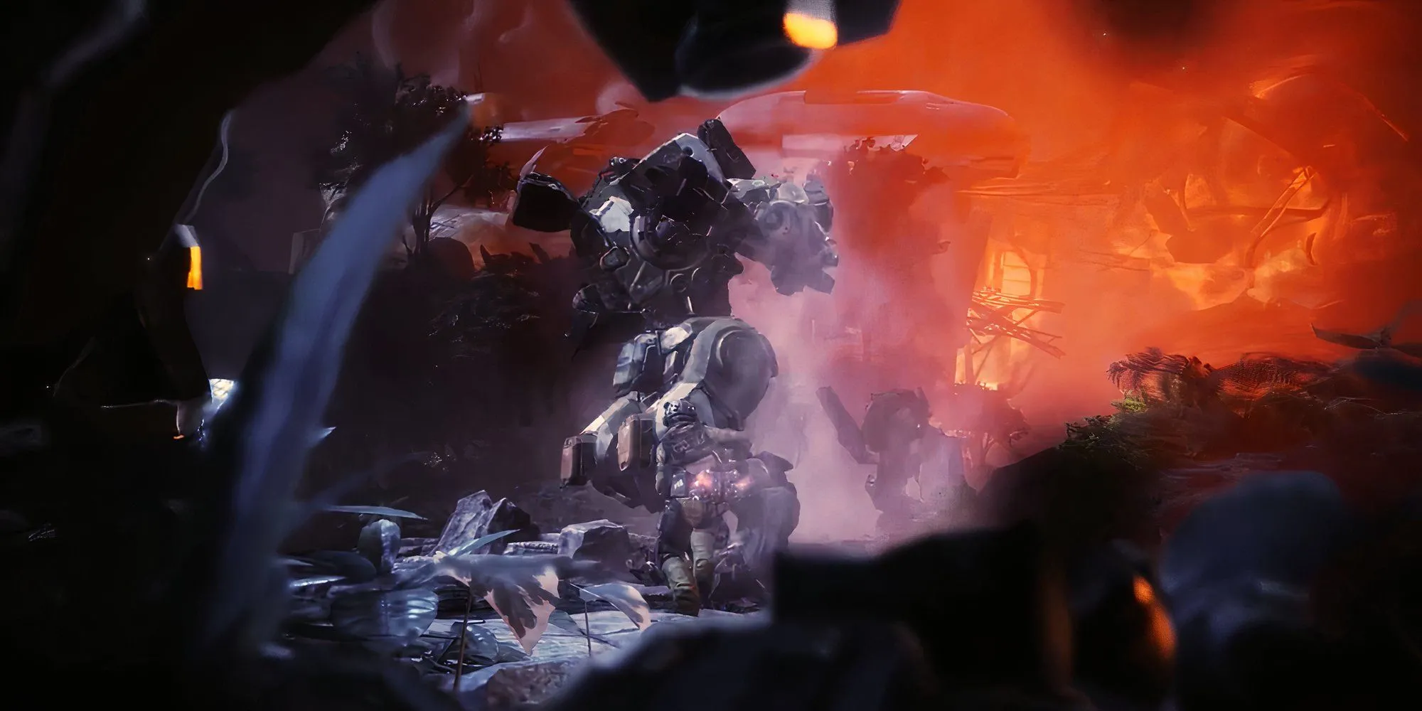 BT và phi công ban đầu của mình chiến đấu trong những khoảnh khắc mở đầu của Titanfall 2, thể hiện mối quan hệ giữa robot và con người