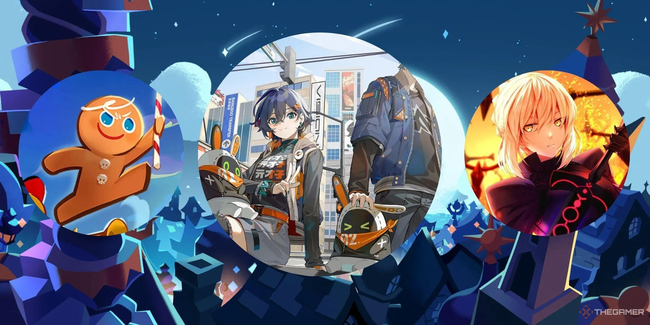 Các tựa game gacha có cốt truyện xuất sắc như Cookie Run Kingdom và Fate Grand Order, minh họa sự đa dạng của game gacha