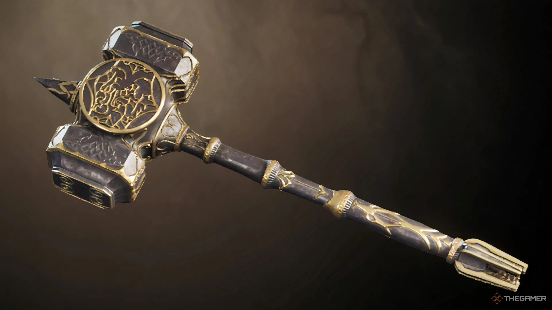 Cận cảnh Búa chiến Ebony trong Oblivion, gợi ý về lối chơi cận chiến hoặc 'Stealth Smash'
