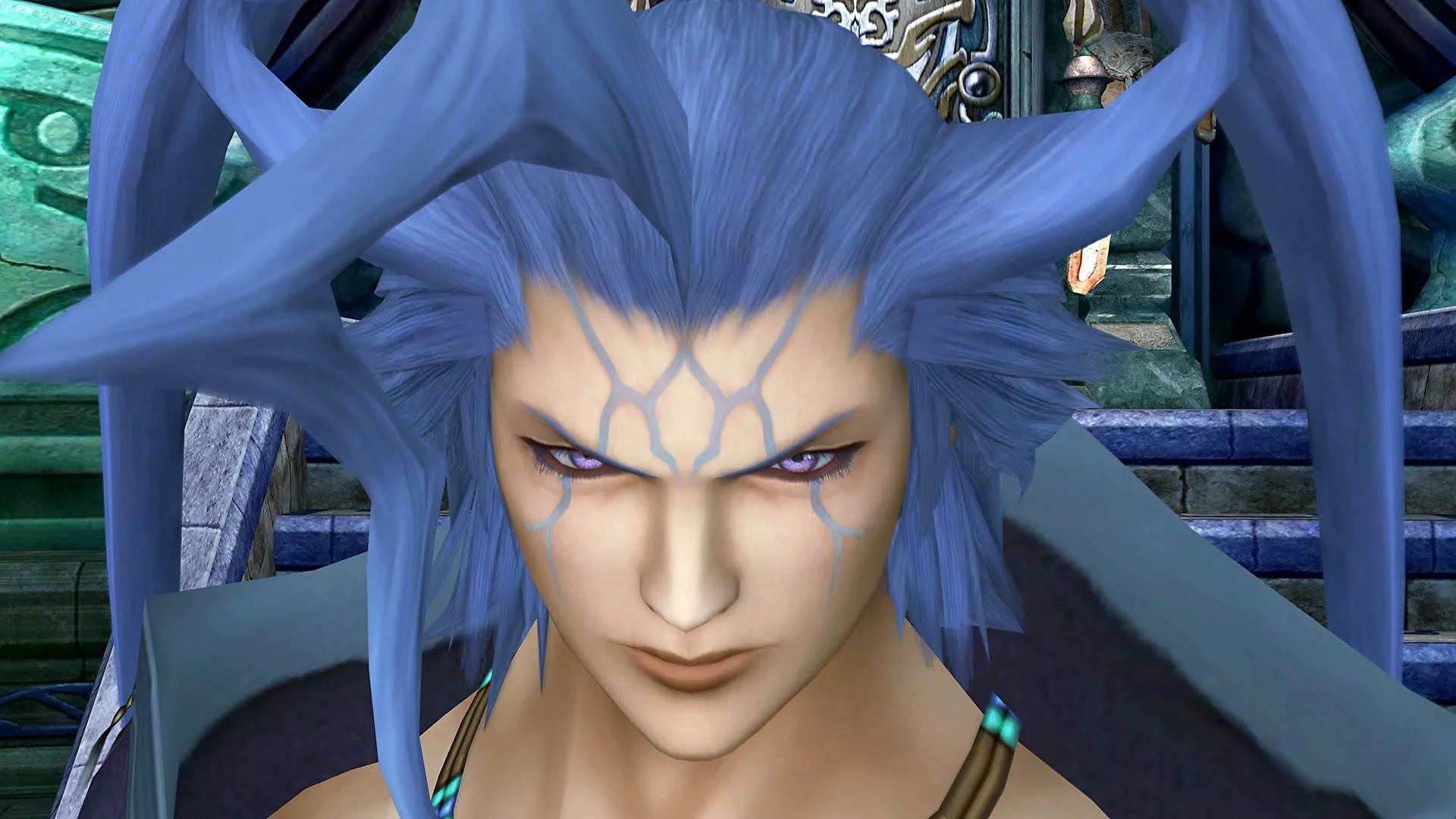 Cận cảnh Seymour Guado trong Final Fantasy X, kẻ phản diện liên tục quay trở lại gây cản trở cho người chơi.