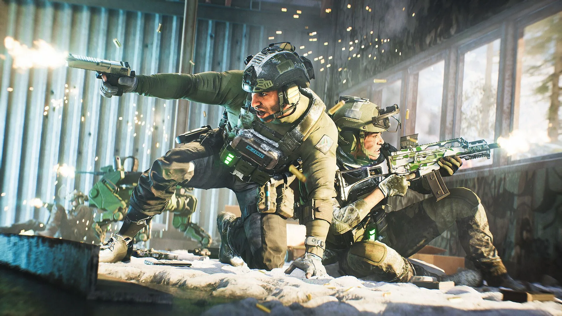 Cảnh tượng hủy diệt và hỗn loạn trong Battlefield 2042, thích hợp cho kịch bản đại dịch zombie