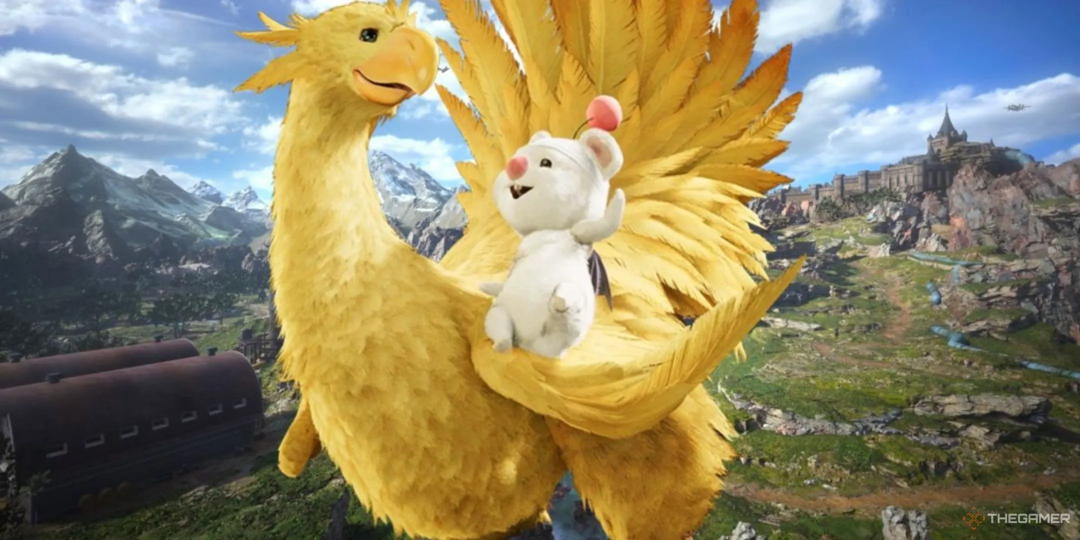 Chocobo và Moogle cùng nhau triệu hồi trong Final Fantasy VII Rebirth.