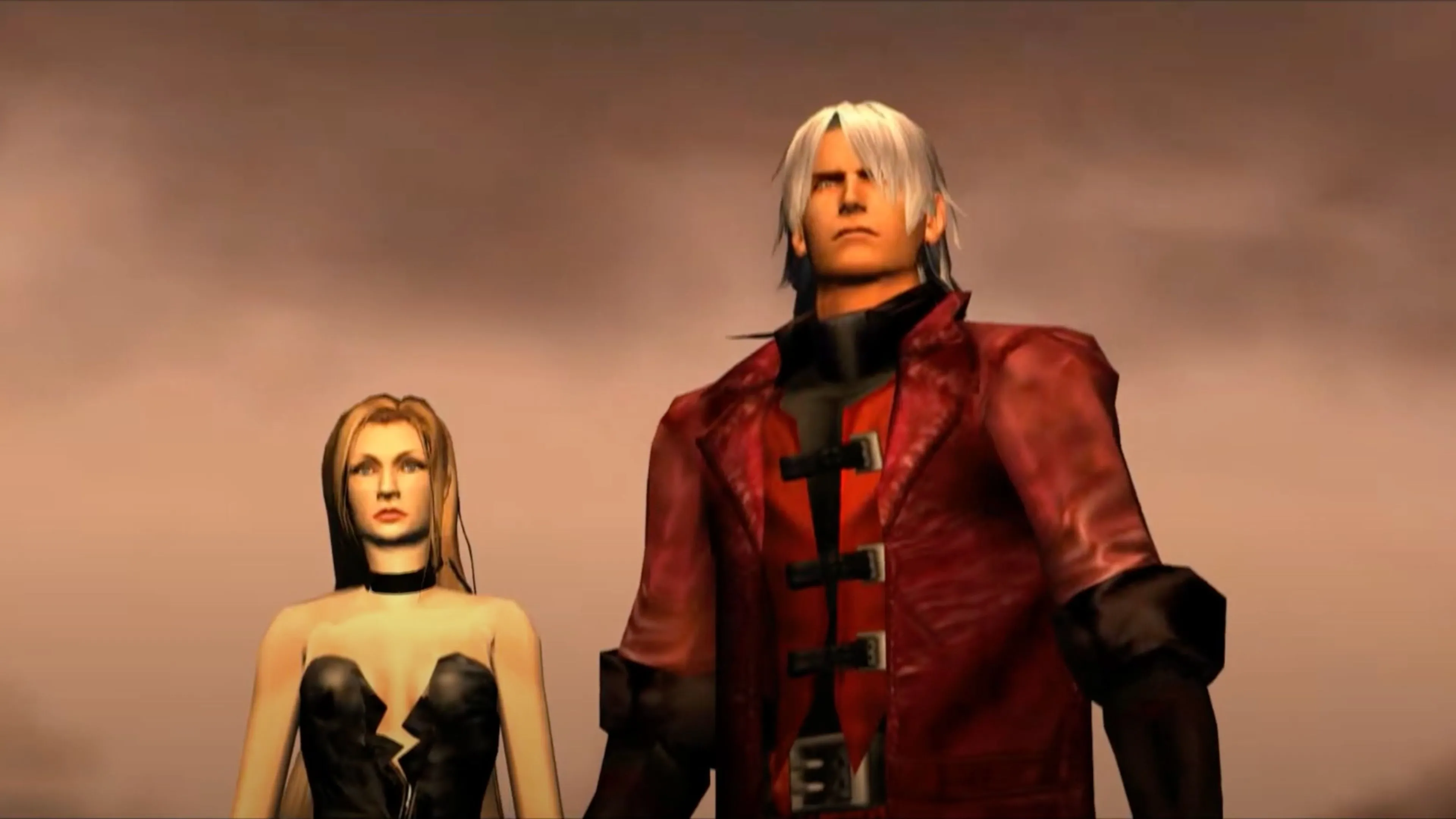 Dante, nhân vật chính trong Devil May Cry, đang thực hiện một đòn tấn công combo đẹp mắt
