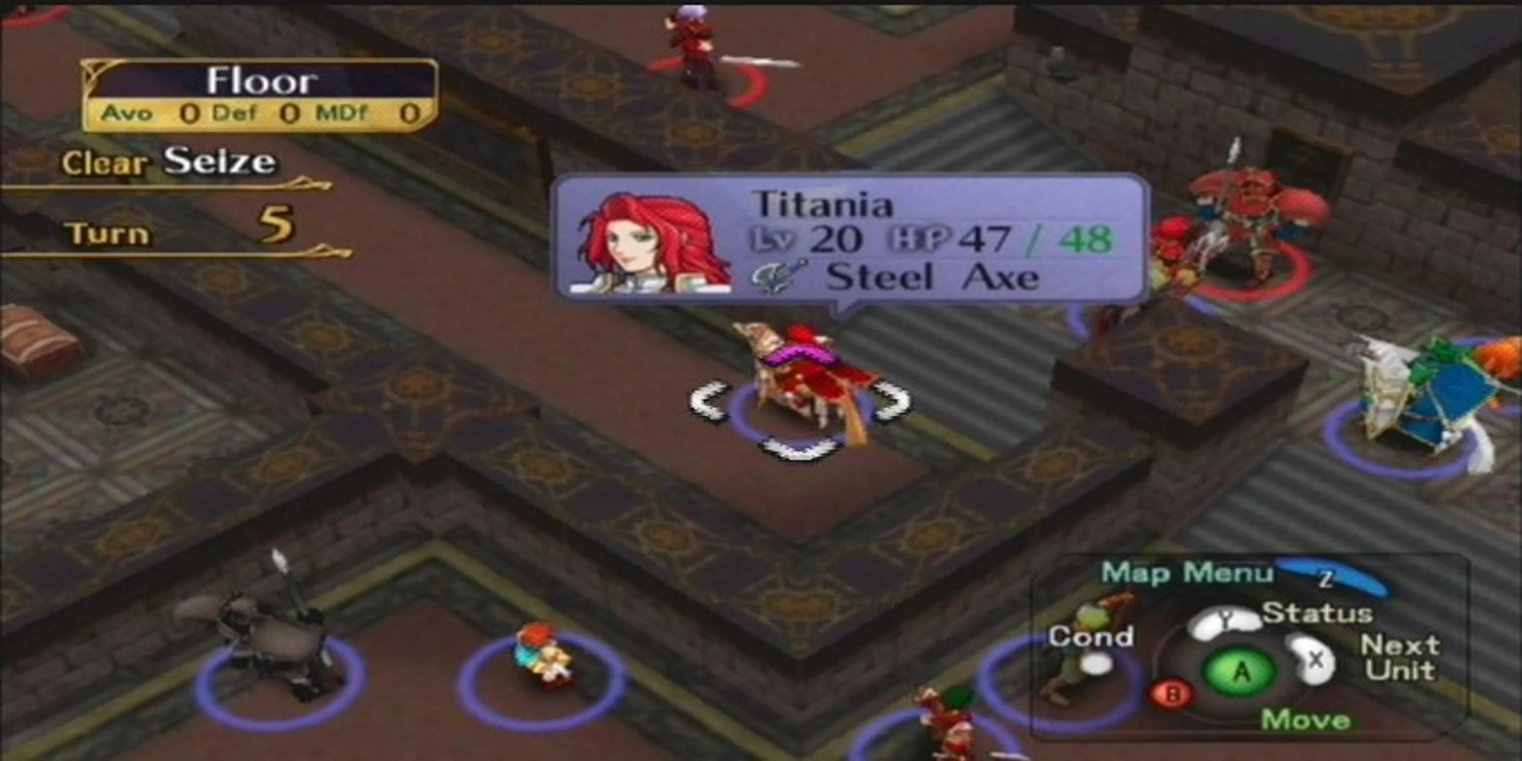 Giao diện chiến đấu chiến thuật theo lượt của Fire Emblem Path of Radiance