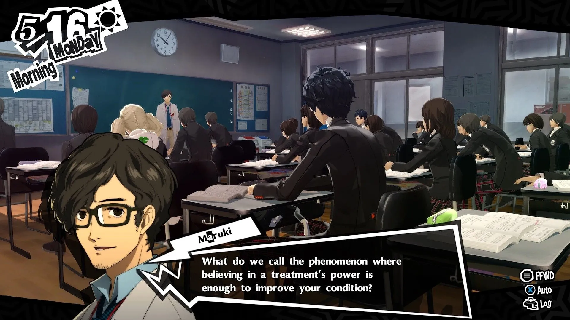 Giao diện chiến đấu và tương tác trong Persona 5 Royal, minh họa gameplay nhập vai Nhật Bản hấp dẫn
