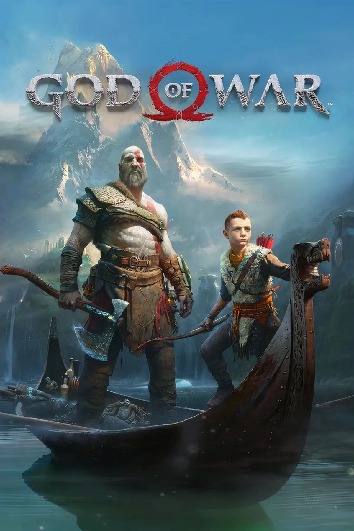 God of War (2018) cover art featuring Kratos and Atreus in a snowy environment.