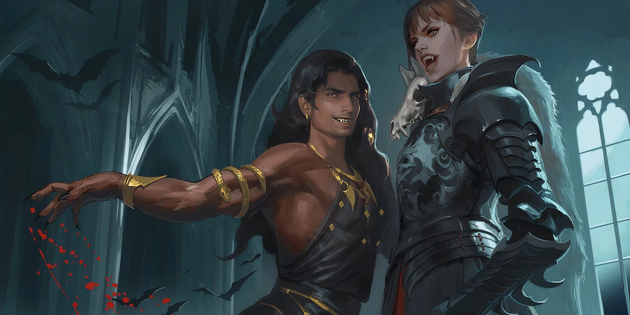 Hai ma cà rồng khát máu, minh họa cho hiệu ứng Villainism trong D&amp;D.