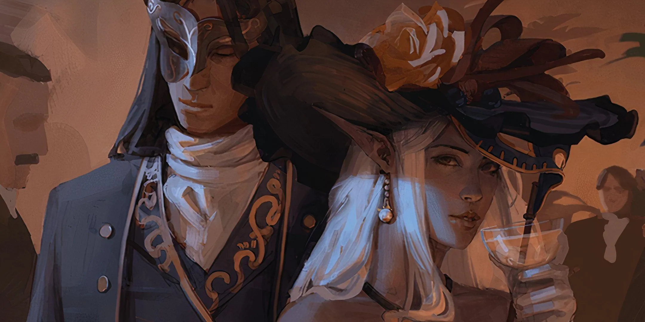 Hai NPC gián điệp trong Dungeons &amp; Dragons, minh họa cho phép thuật Body Swap.