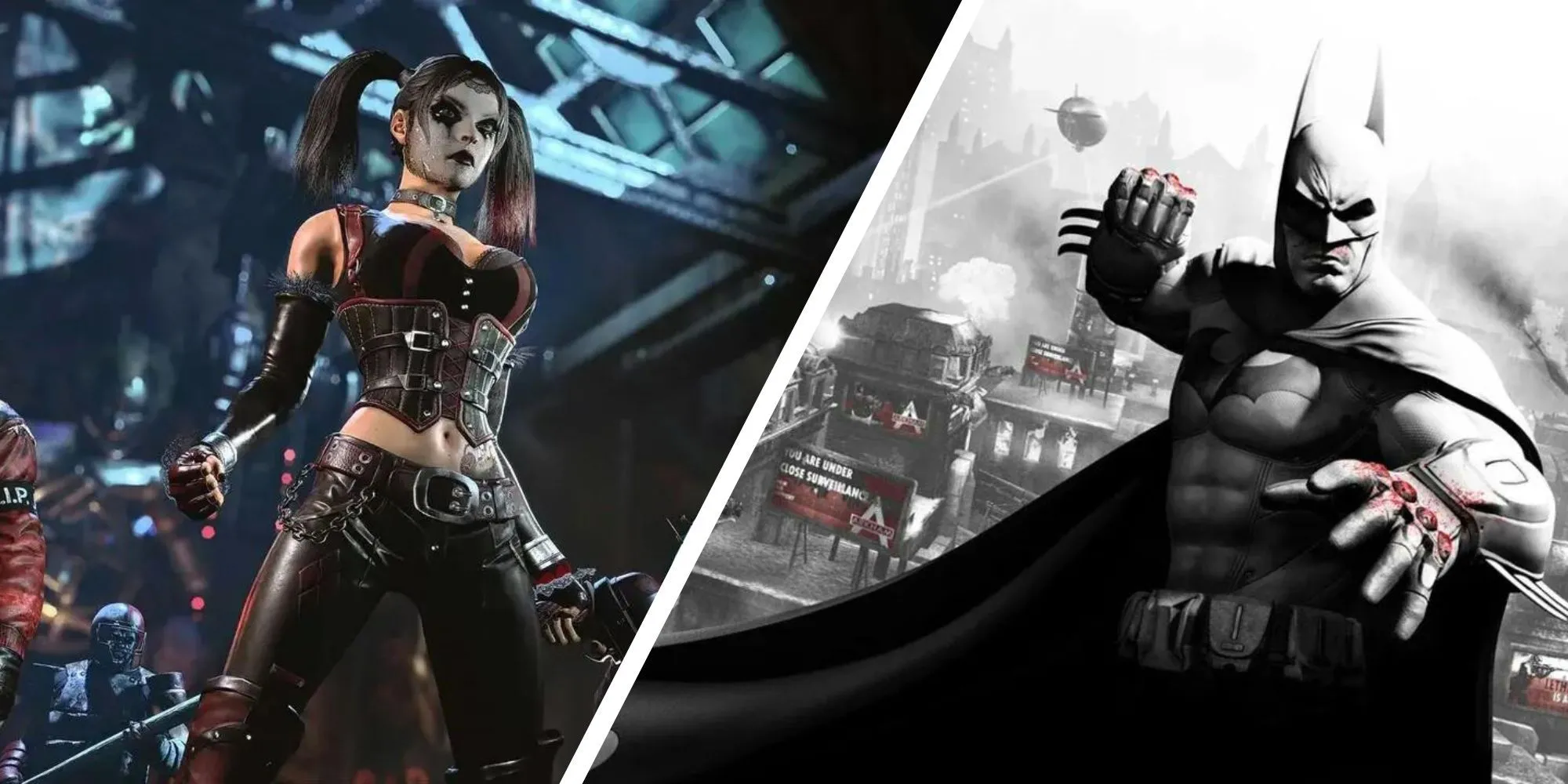 Harley và Batman trong Series Arkham