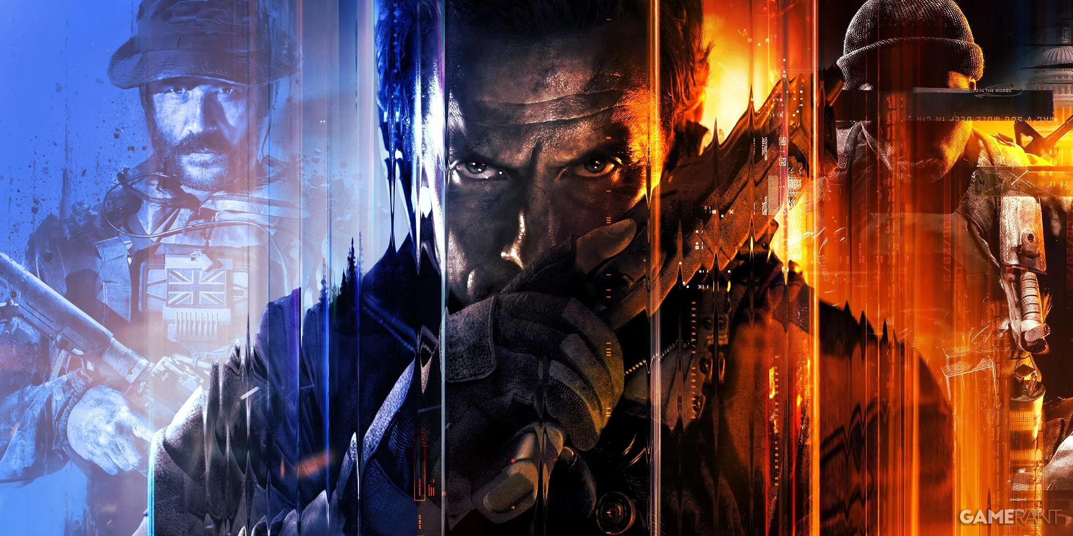 Hình ảnh giới thiệu chung về các tựa game Call of Duty gần đây như Black Ops 6/7 và Modern Warfare 3
