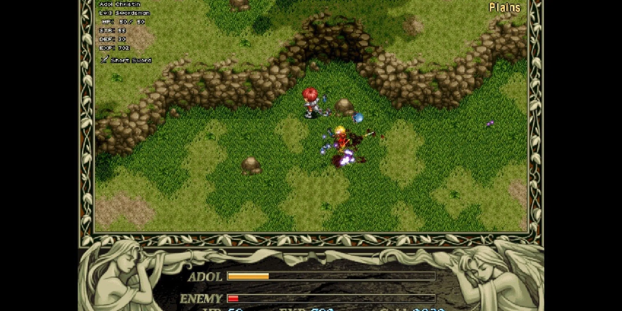 Hình ảnh nghệ thuật của Ys 1, một JRPG lịch sử với phong cách cổ điển
