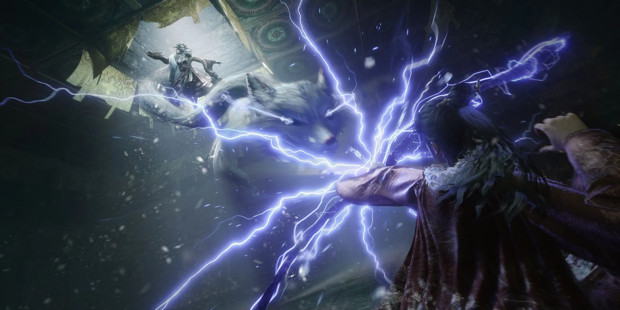Hình ảnh nhân vật giống cáo trong Wuchang Fallen Feathers, tượng trưng cho thế giới game bị ảnh hưởng bởi lỗi xé hình