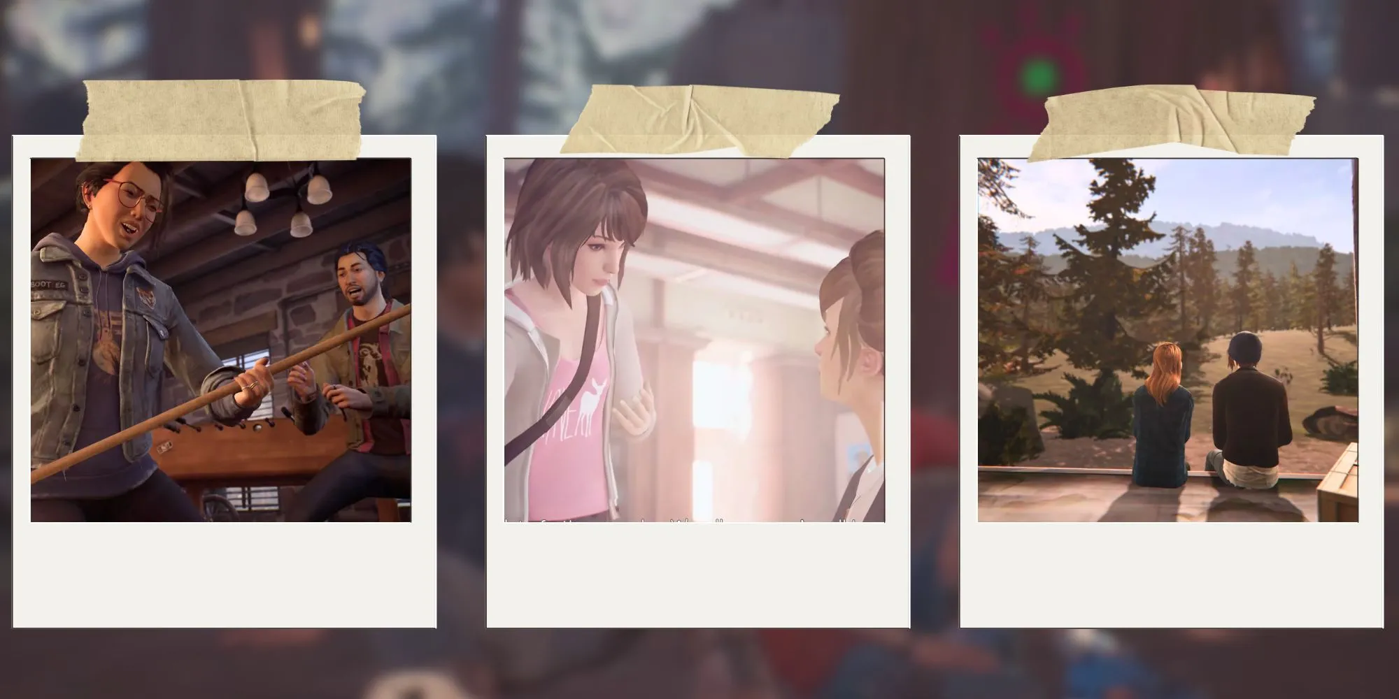 Hình ảnh tổng hợp các tựa game chính trong series Life is Strange, thể hiện hành trình 10 năm phát triển cốt truyện cảm xúc.
