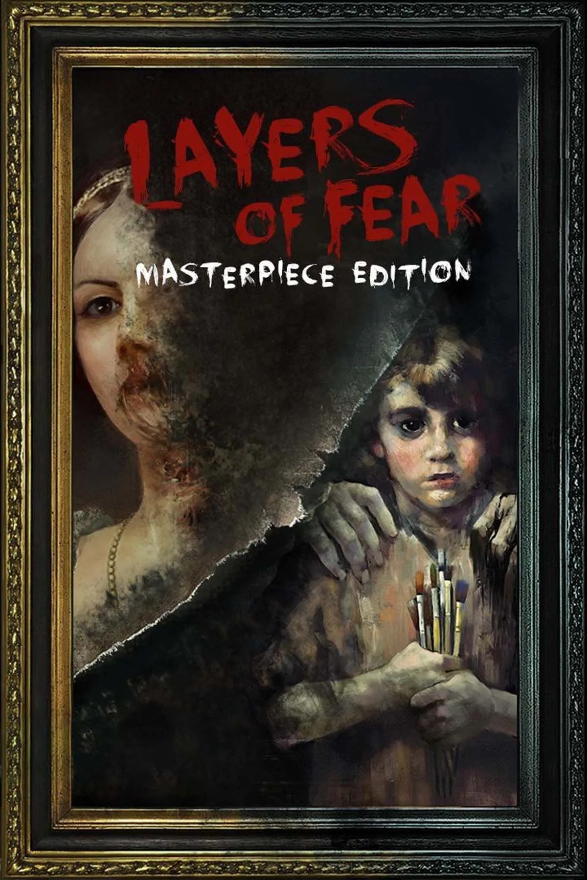 Layers of Fear game cover art, depicting a distorted, unsettling painting.