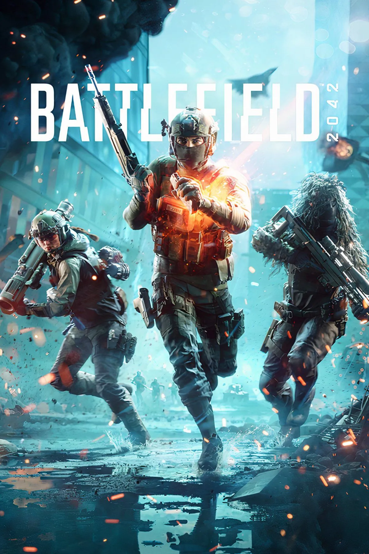 Lính Battlefield 2042 chiến đấu giữa khung cảnh đô thị đổ nát gợi nhớ đến bối cảnh chiến tranh zombie