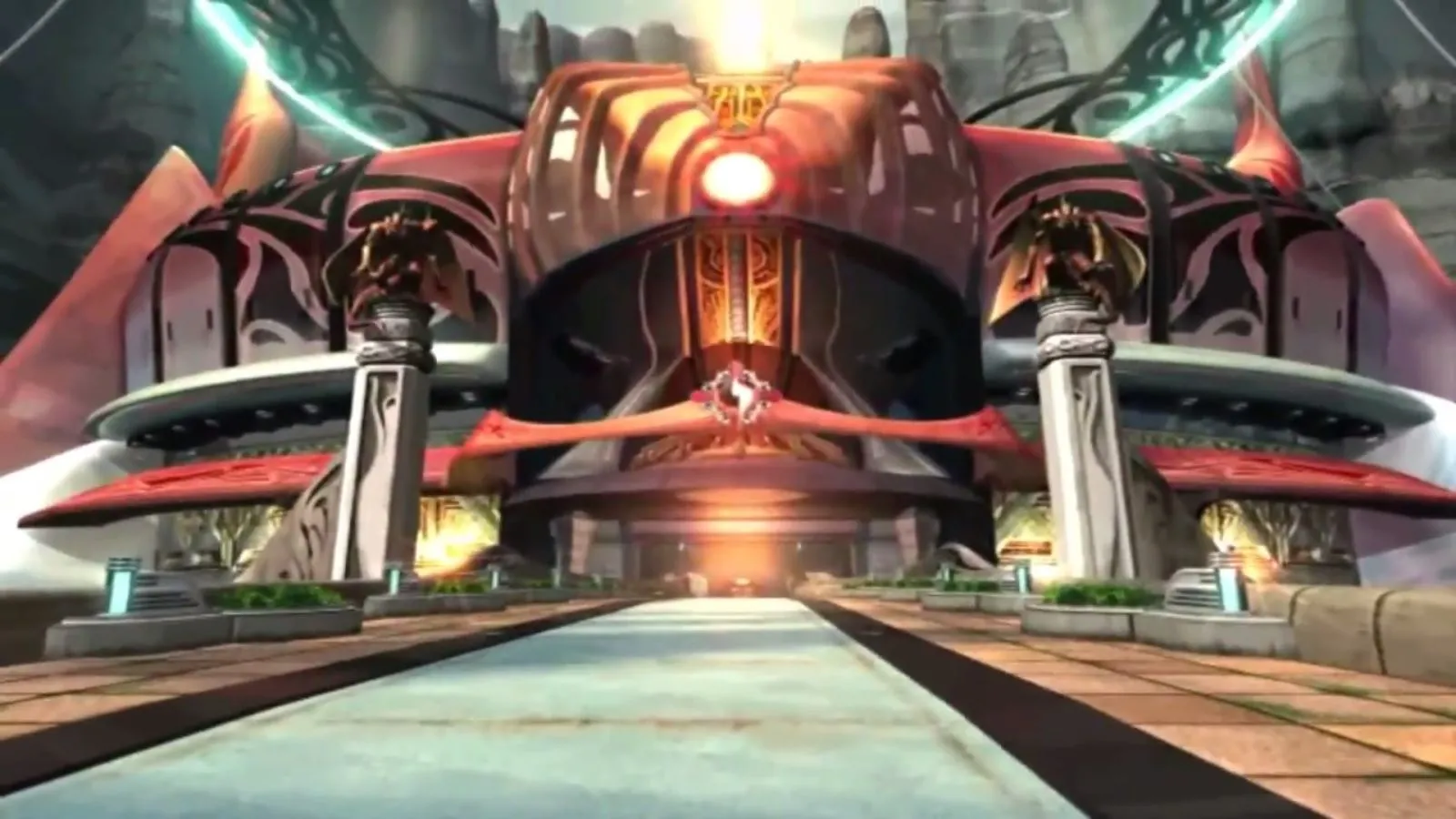 Lối vào Học viện Galbadia trong Final Fantasy VIII, địa điểm liên quan đến một trong các tham chiếu Star Wars.