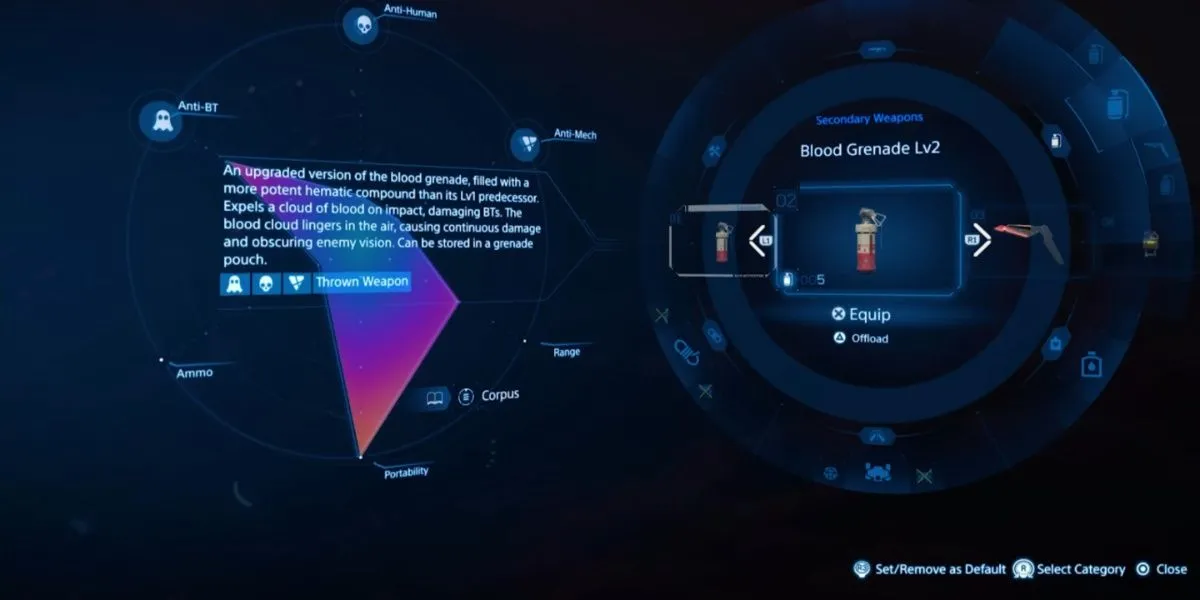 Lựu Đạn Máu Cấp 2 – Vũ khí chiến lược trong Death Stranding 2: On the Beach