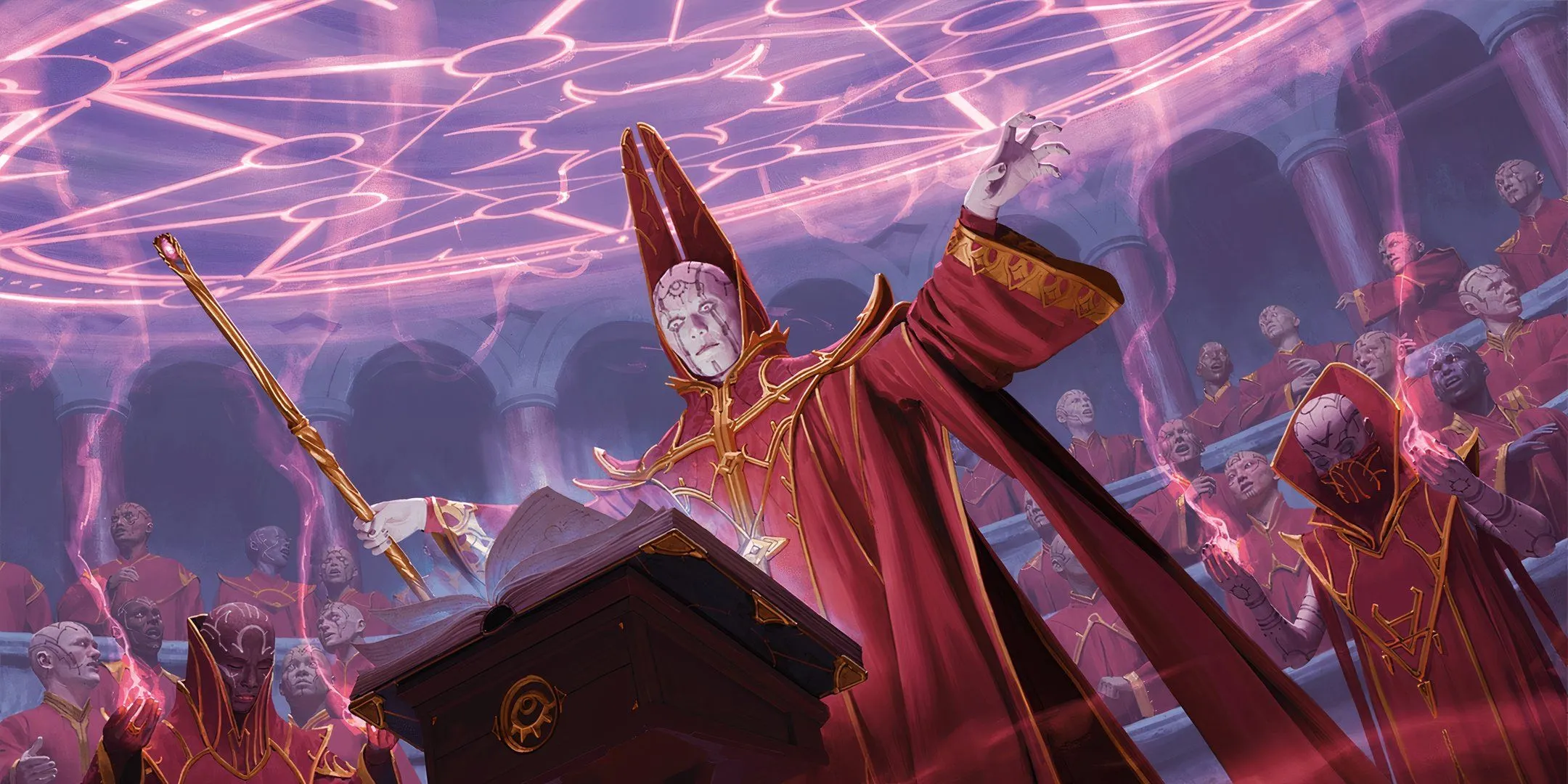 Một đại pháp sư (Archmage) đang niệm phép trong Dungeons &amp; Dragons.