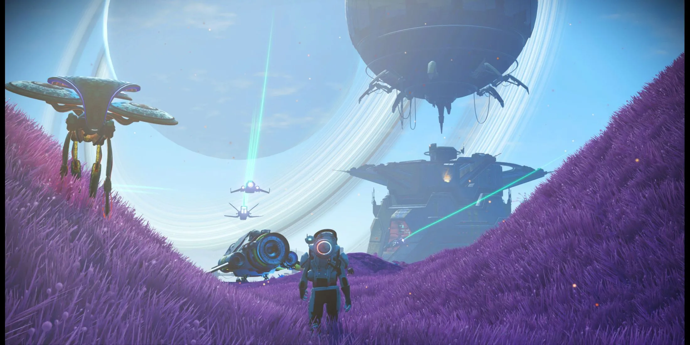 Một phi hành gia No Man's Sky đối mặt với sinh vật ngoài hành tinh, hình dung cuộc chiến với zombie không gian