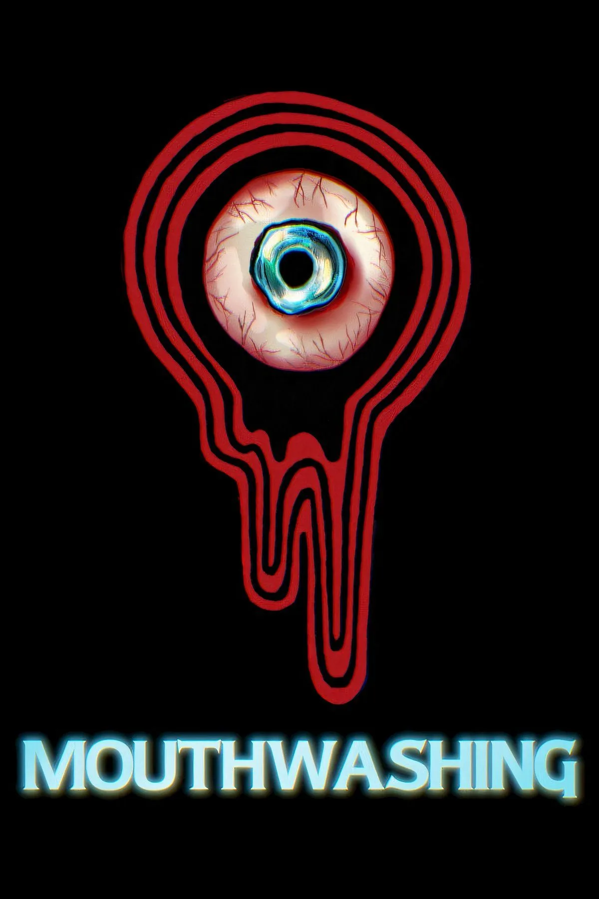 Mouthwashing game cover art, featuring a stylized, unsettling image of a person's mouth.