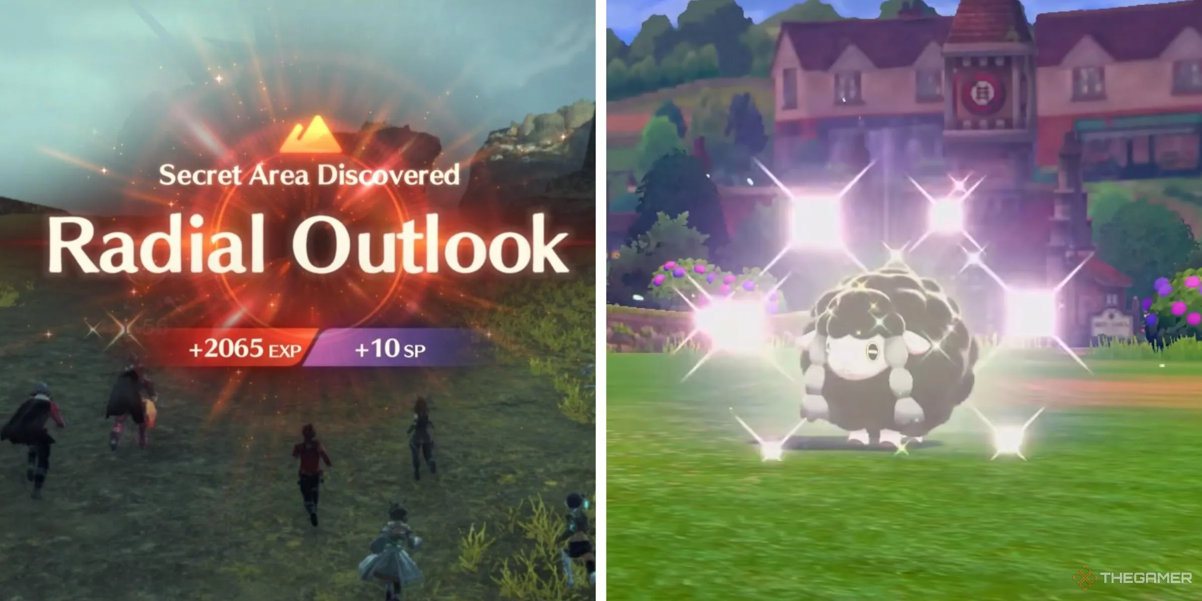 Người chơi khám phá khu vực bí mật Radial Outlook trong Xenoblade Chronicles 3 và chạm trán Shiny Wooloo hiếm trong Pokemon Sword.