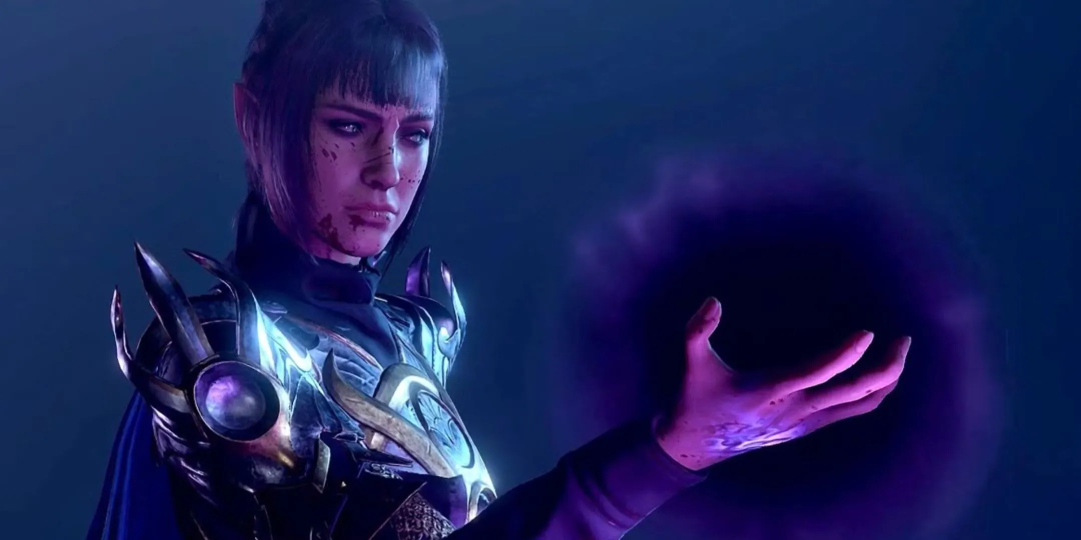 Nhân vật Shadowheart sau khi hy sinh Nightsong và trở thành Dark Justicier trong Baldur's Gate 3, một ví dụ về hậu quả của lựa chọn không thể &quot;save scum&quot;