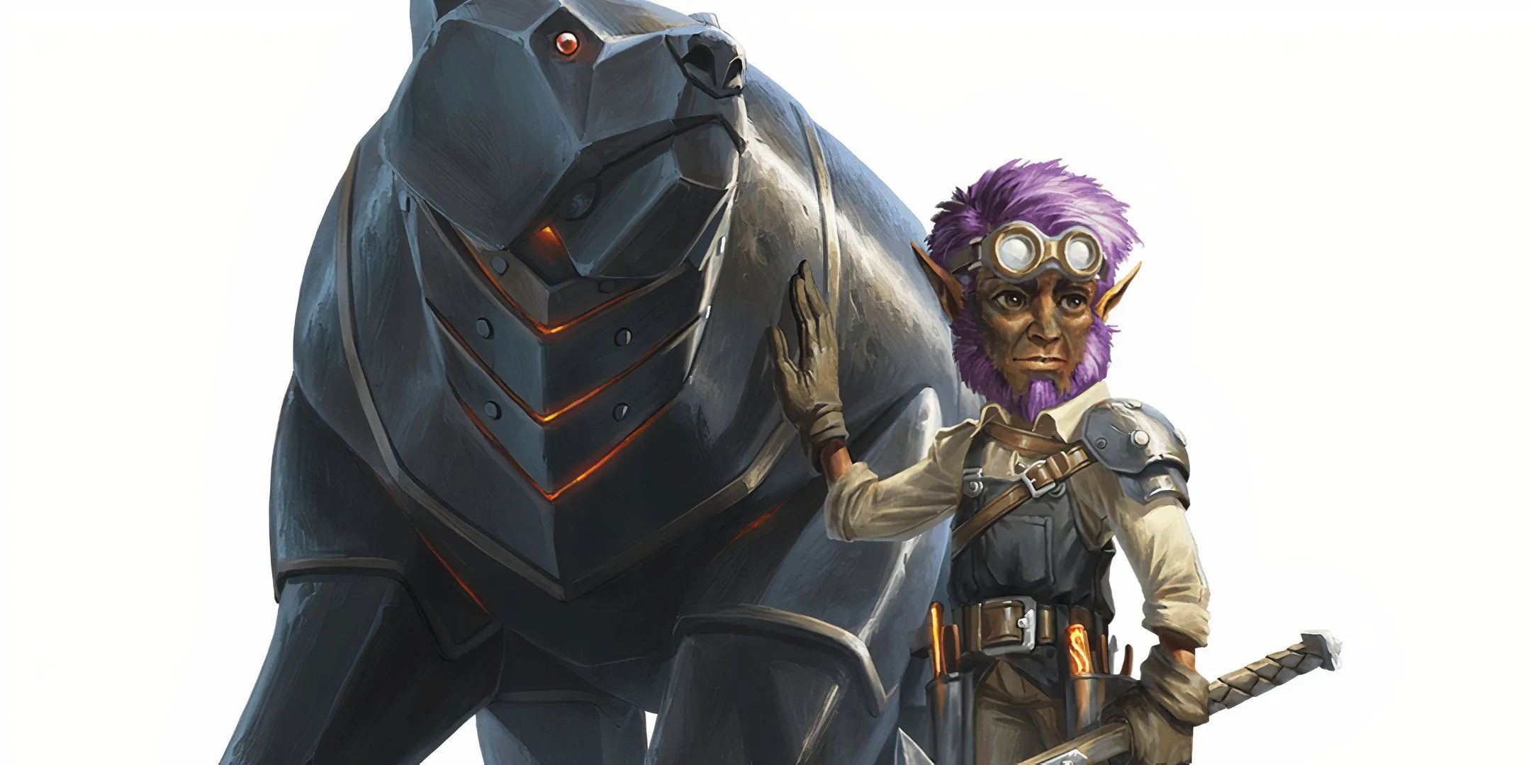 Phù thủy Artificer điều khiển một vật thể kim loại trong Dungeons &amp; Dragons.