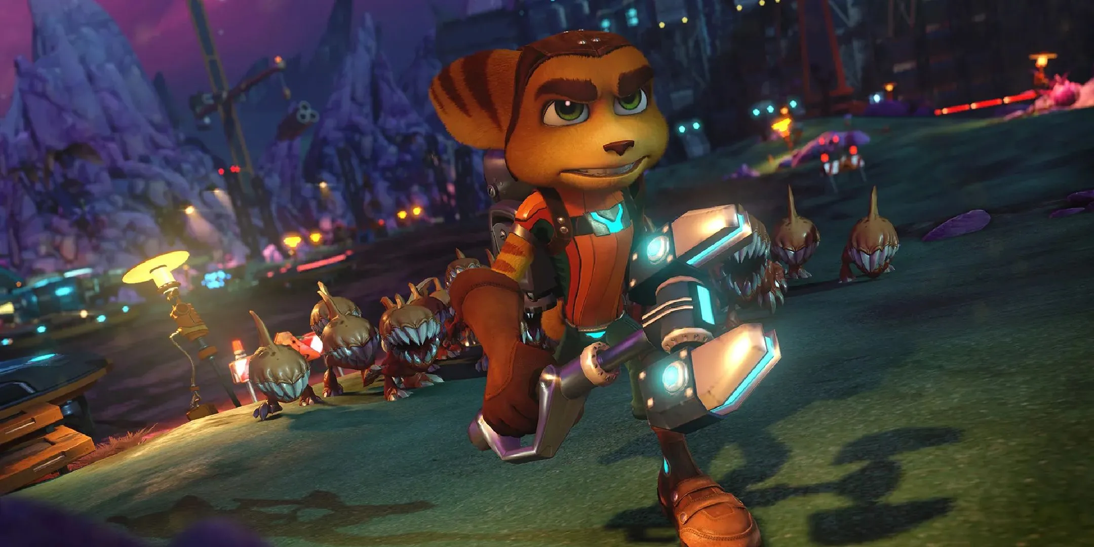 Ratchet và Clank trong một cảnh hành động, biểu tượng cho sự thay đổi tên gọi phức tạp của dòng game trên toàn cầu