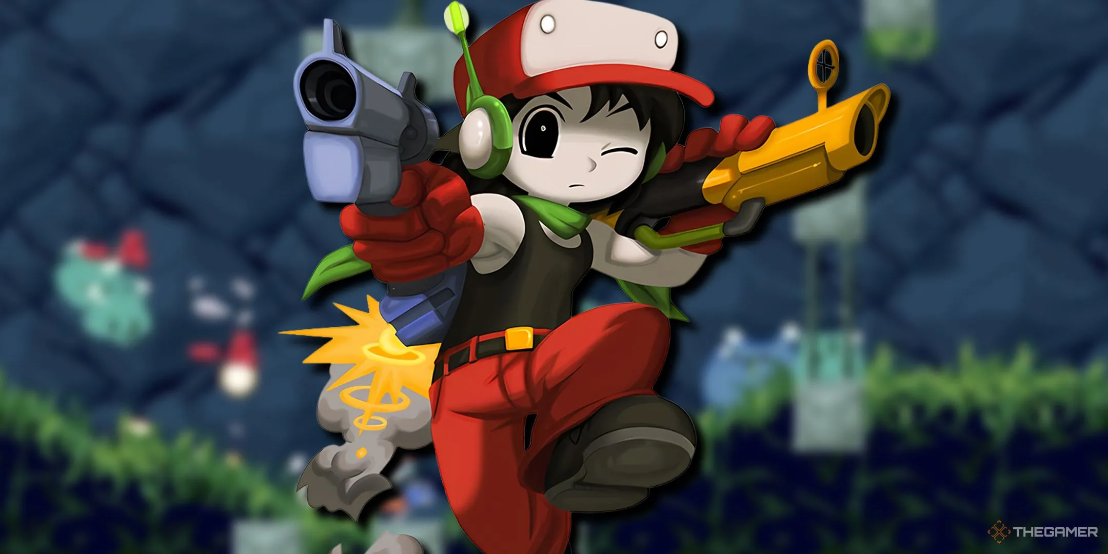 Robot Quote anh hùng trong tựa game Cave Story
