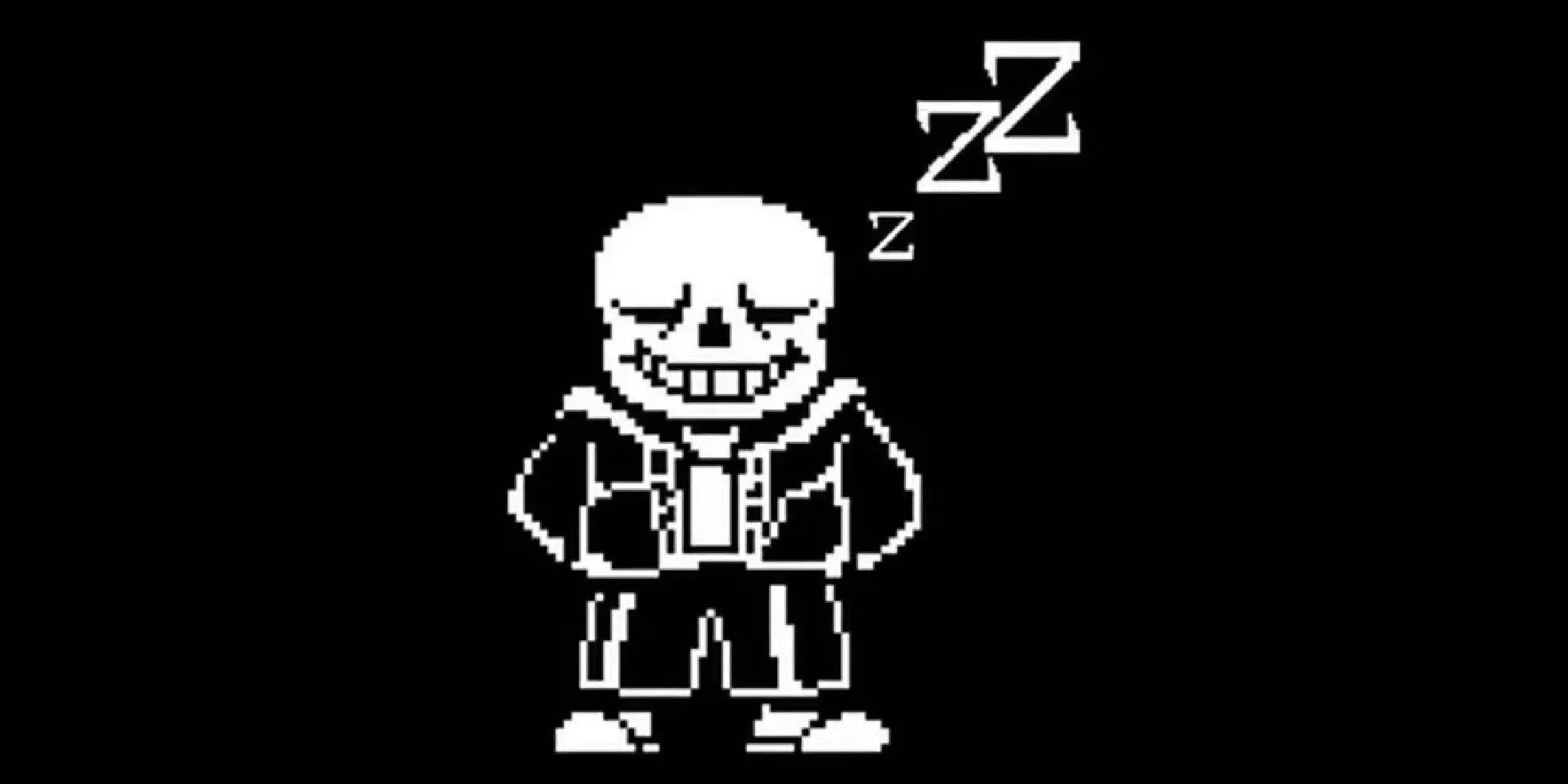 Sans ngủ gật với tay đút túi trong Undertale