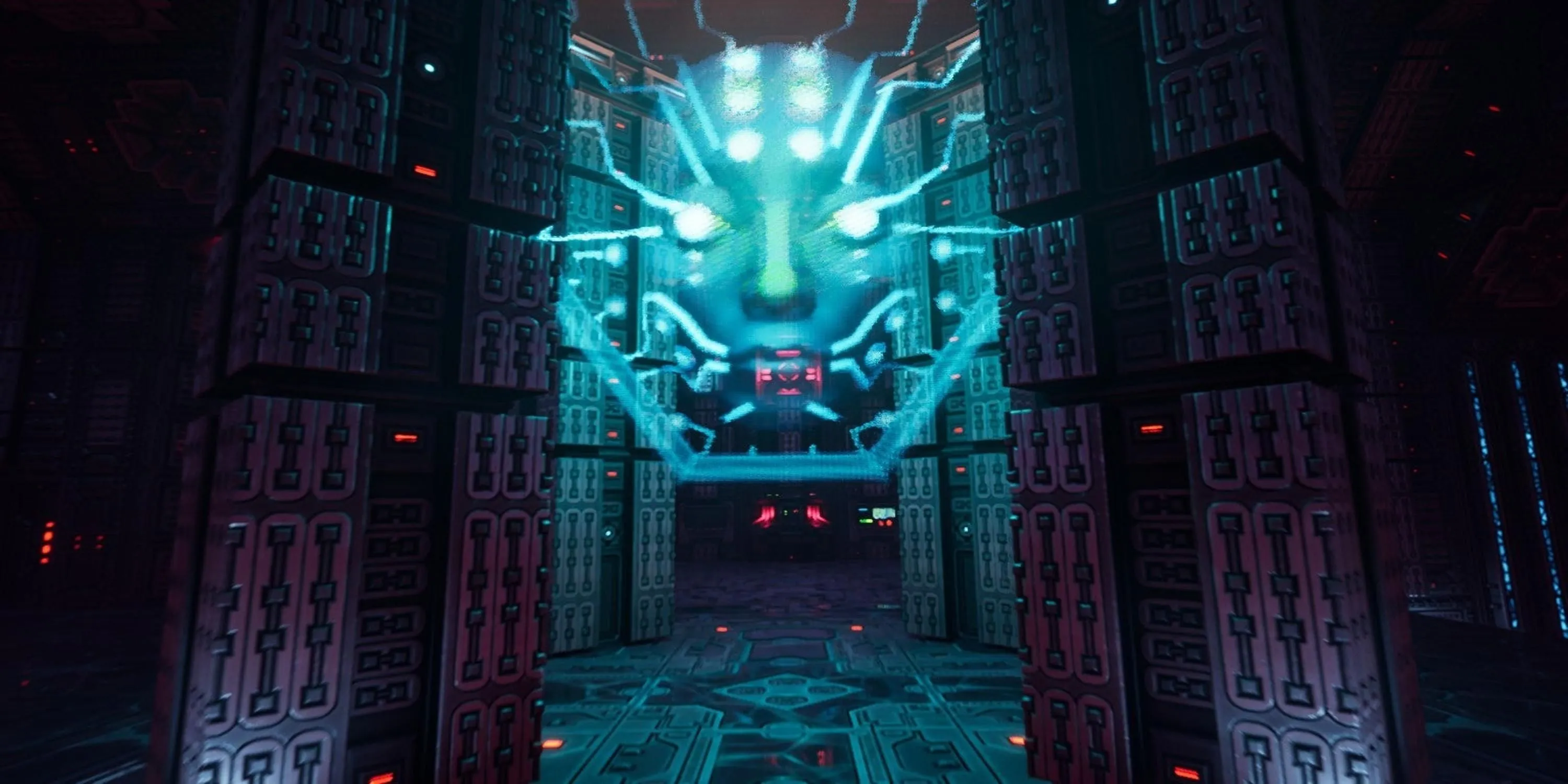 SHODAN, trí tuệ nhân tạo tàn bạo kiểm soát Citadel Station, trong System Shock Remake