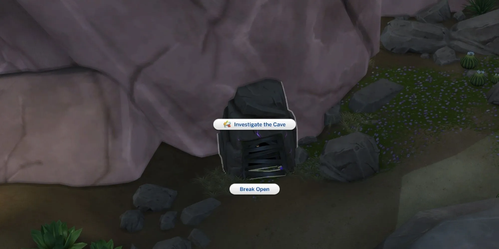 Sims 4 Desert Bloom Break Open Cave