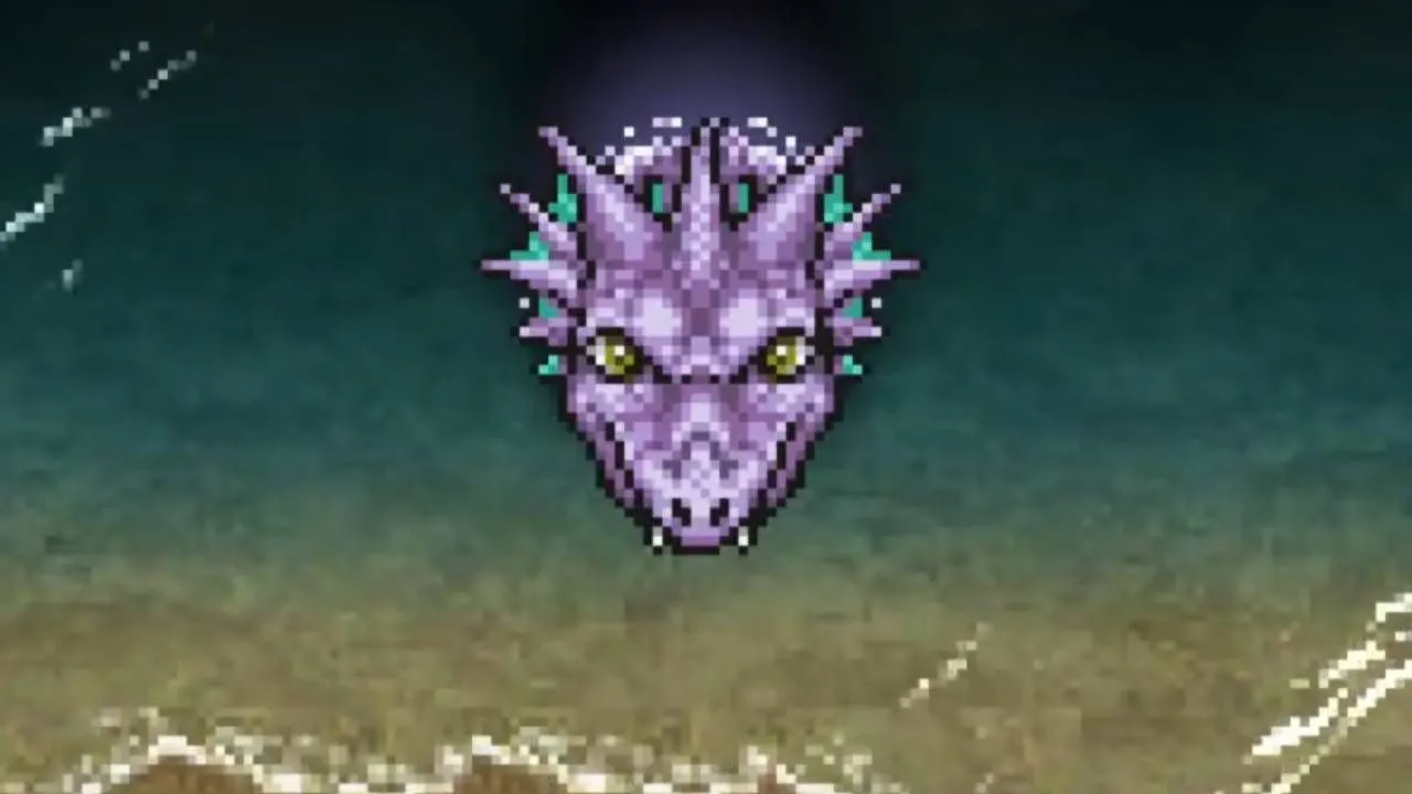 Syldra hy sinh trên bờ biển Walse trong Final Fantasy V